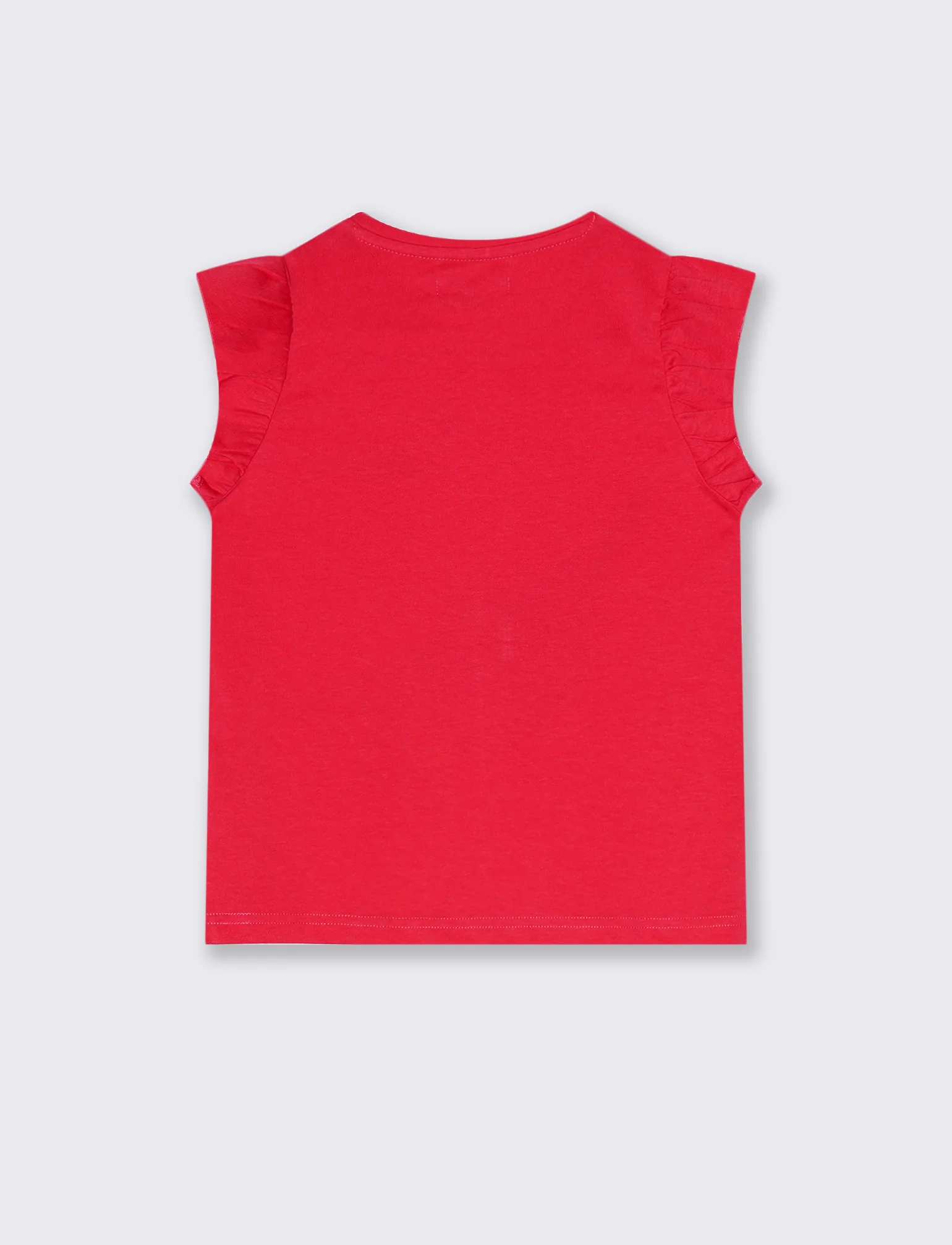 T-shirt estiva da bambina con stampa colorata - Fuxia - Image 2