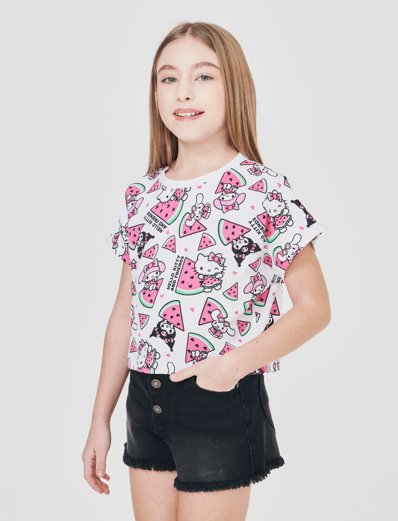 T-shirt estiva Hello Kitty in cotone - Fantasia - Image 4