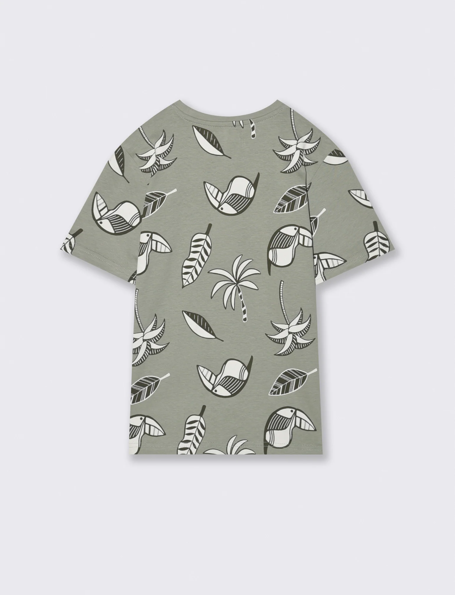 T-shirt fantasia mezza manica per il mare - Verde salvia - Image 2