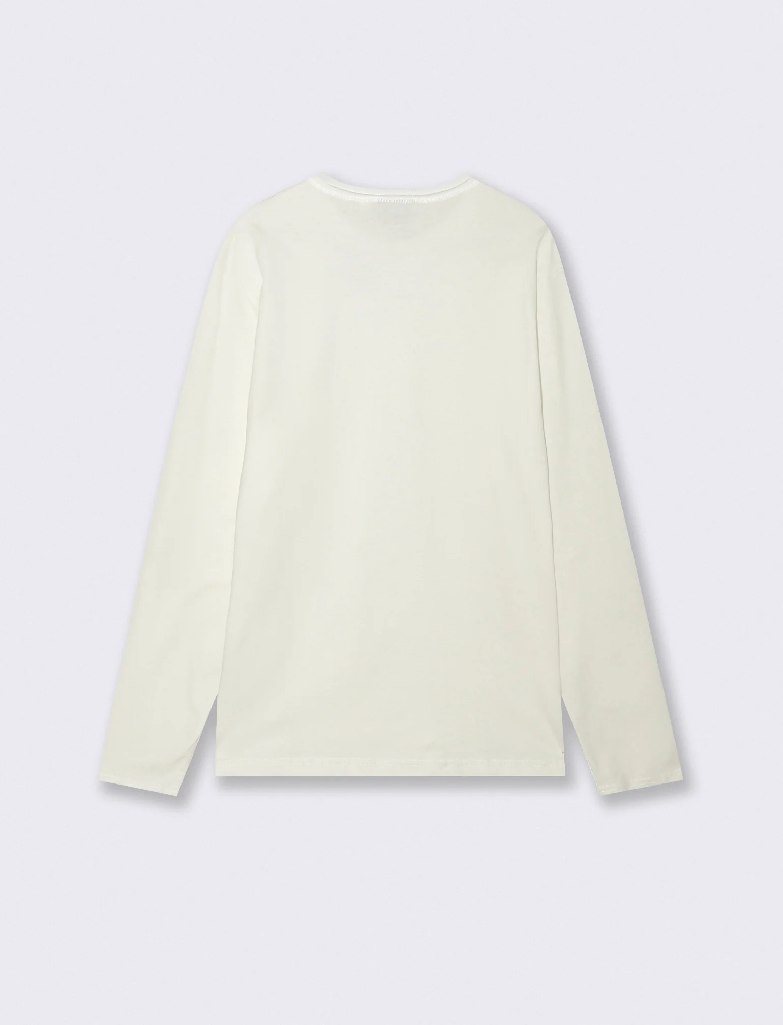 T-shirt finto doppio collo regular fit - Bianco - Image 2