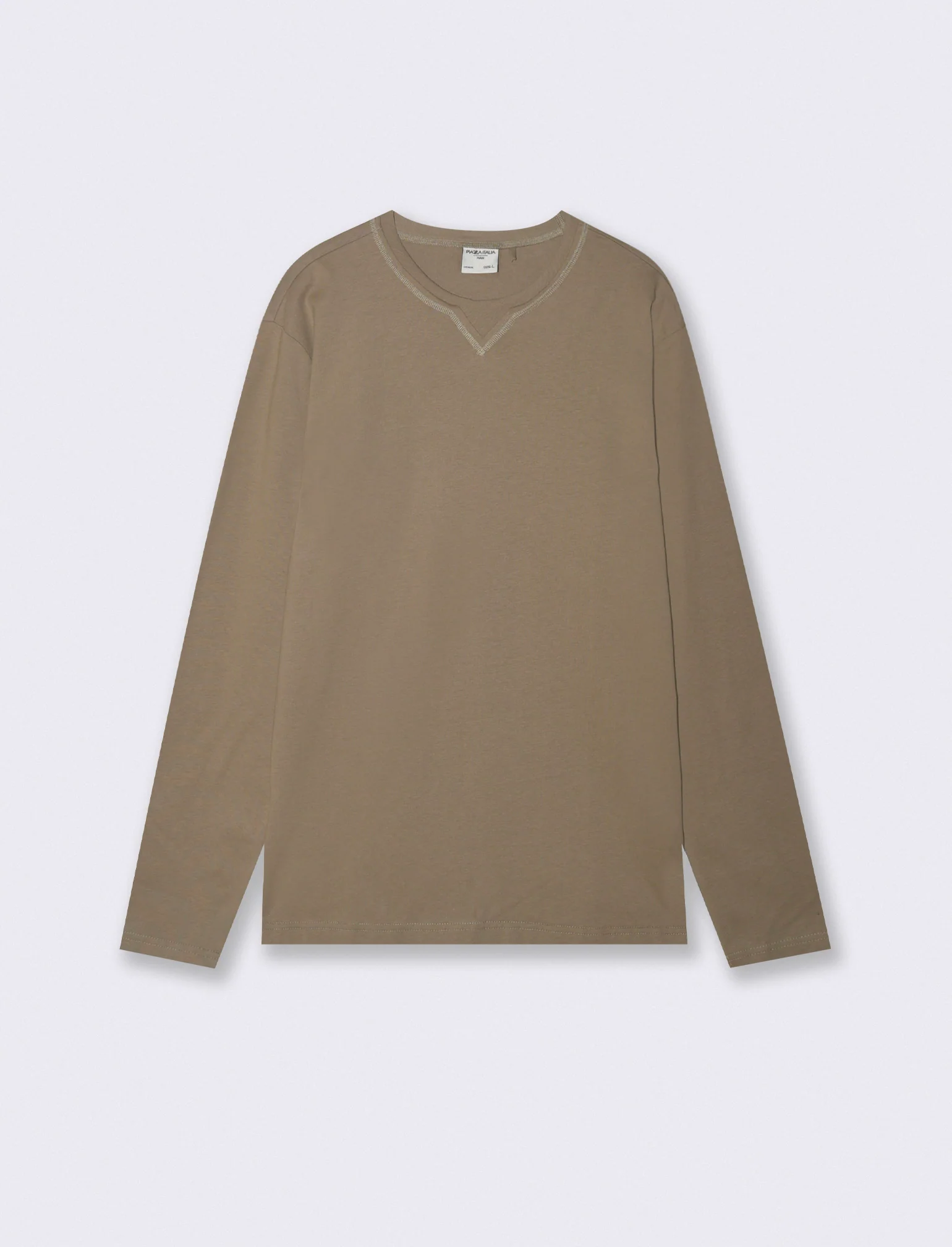 T-shirt finto doppio collo regular fit - Kaky 1