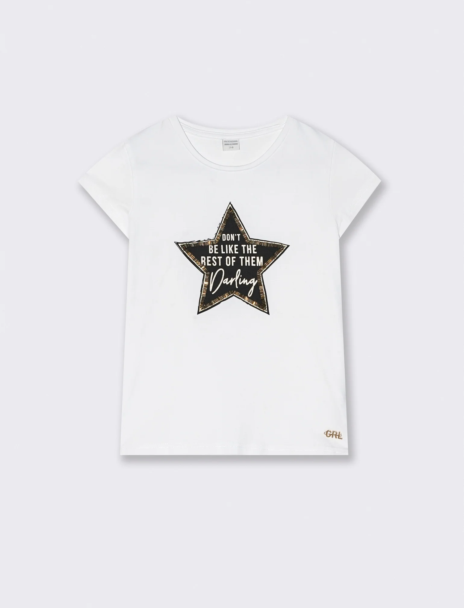 T-shirt fluo con frange colorate - Bianco latte