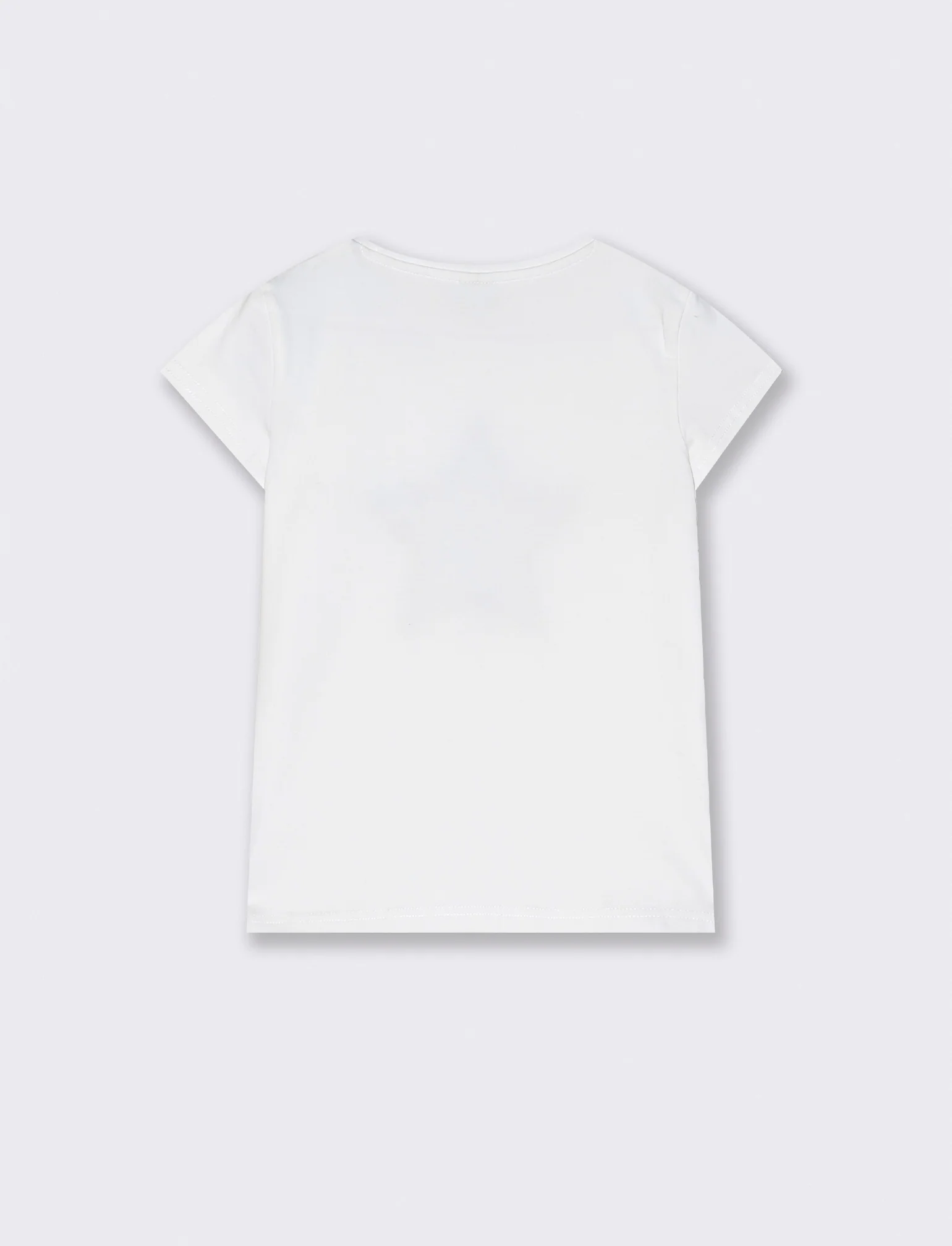 T-shirt fluo con frange colorate - Bianco latte - Image 2