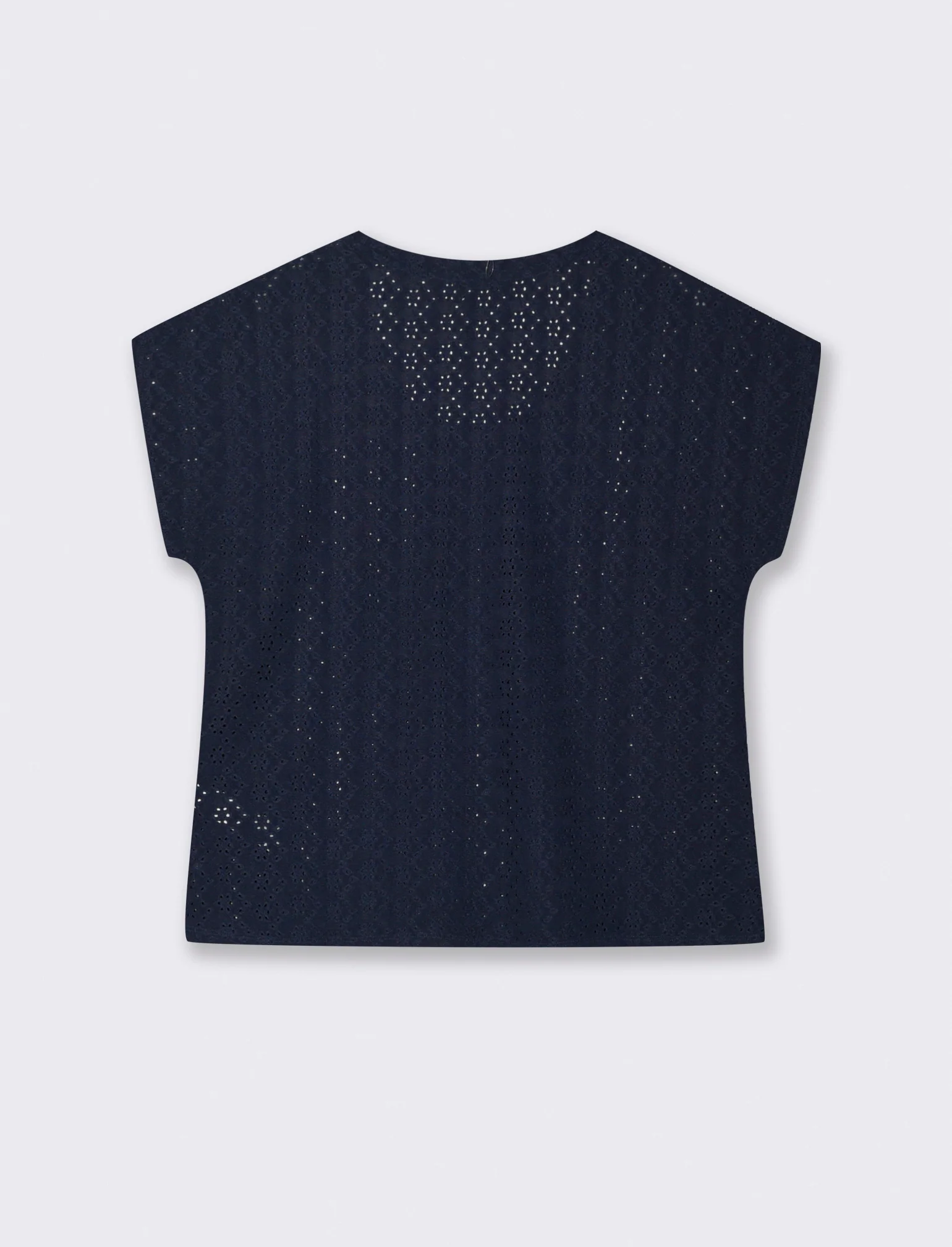 T-Shirt Girocollo a Maniche Corte Fit Morbido - Blu - Image 2