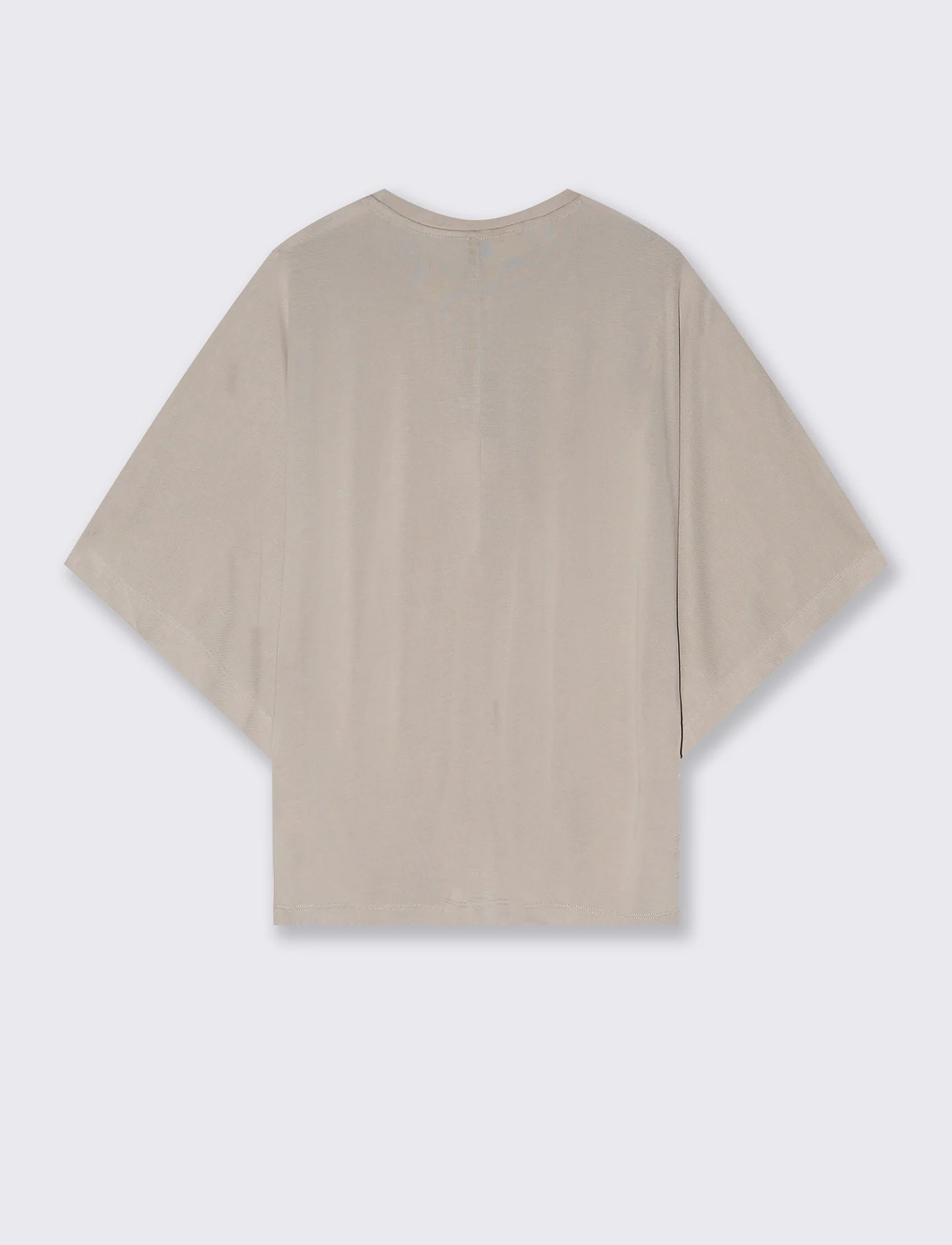 T-SHIRT GIROCOLLO - Beige grano - Image 2