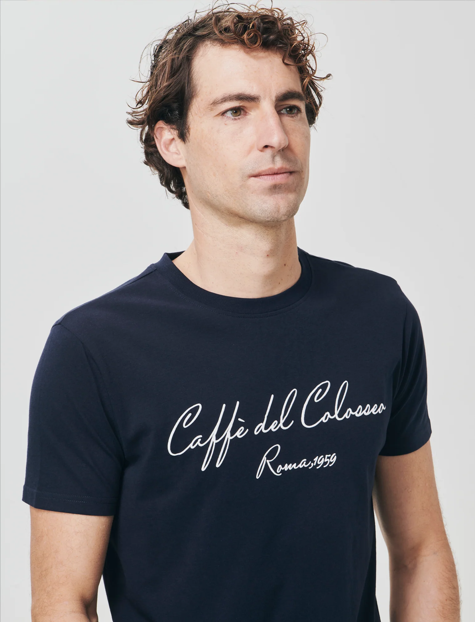 T-shirt girocollo con stampa 3D effetto - Blu - Image 2