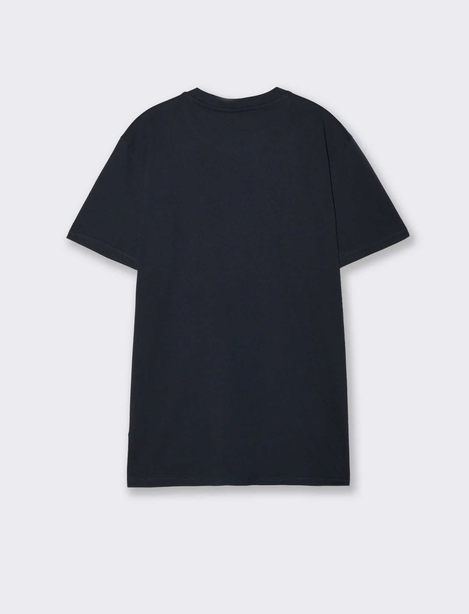 T-shirt girocollo con stampa 3D effetto - Blu - Image 5
