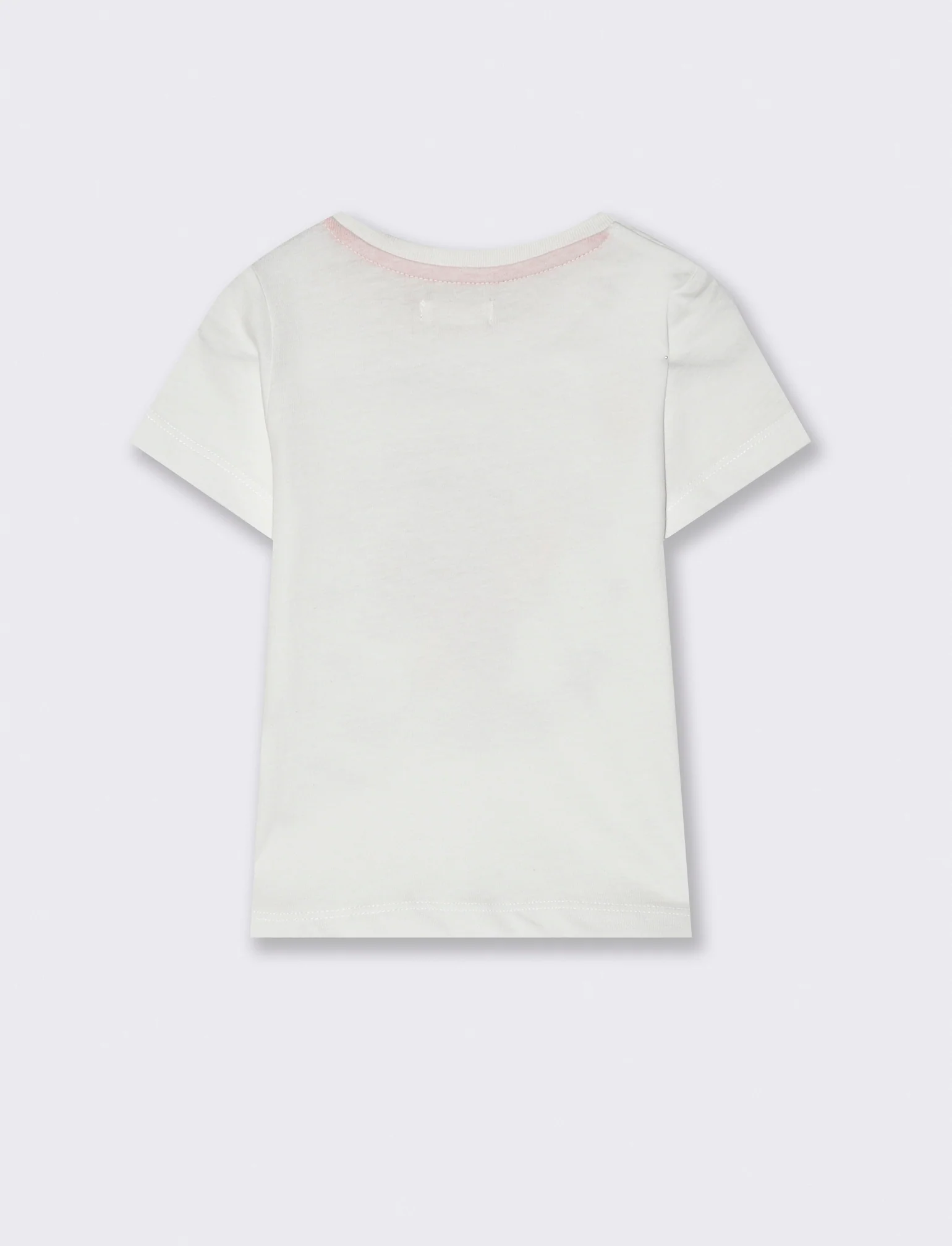 T shirt girocollo con stampa da neonato - Bianco - Image 2