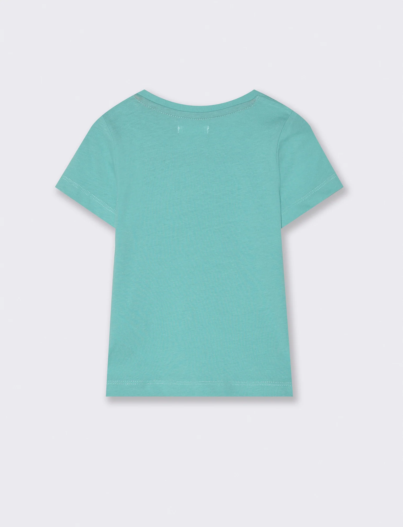 T shirt girocollo con stampa da neonato - Verde acqua - Image 2