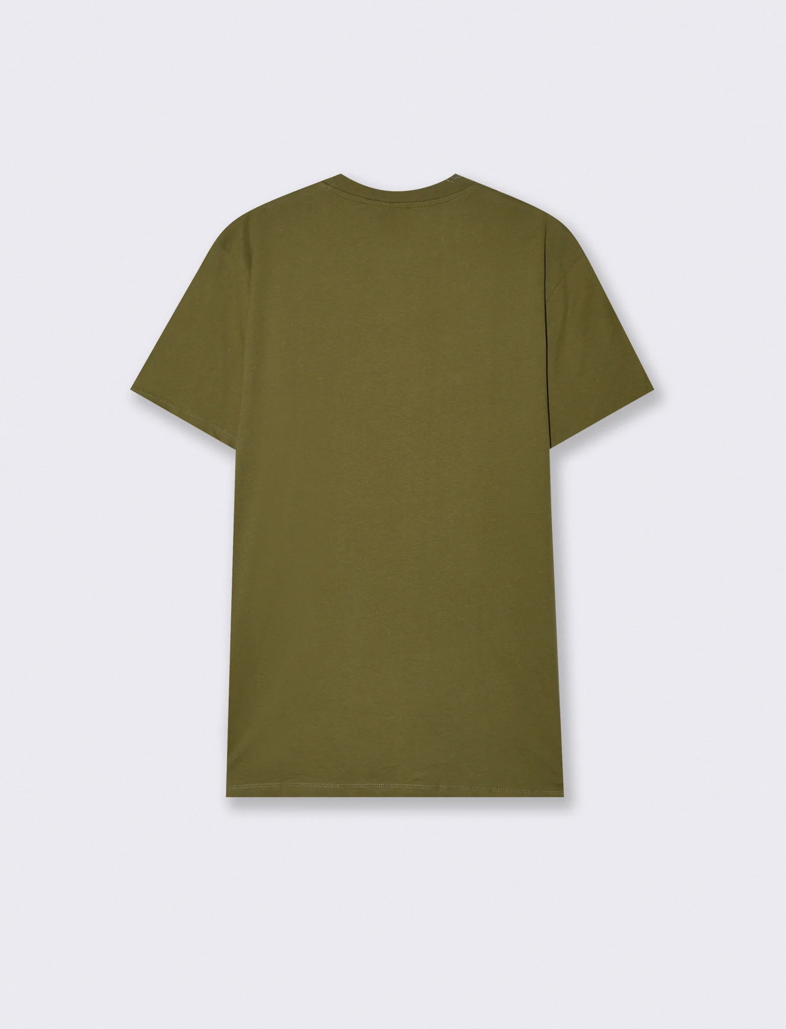 T-shirt girocollo con stampa PUF - Verde oliva - Image 2