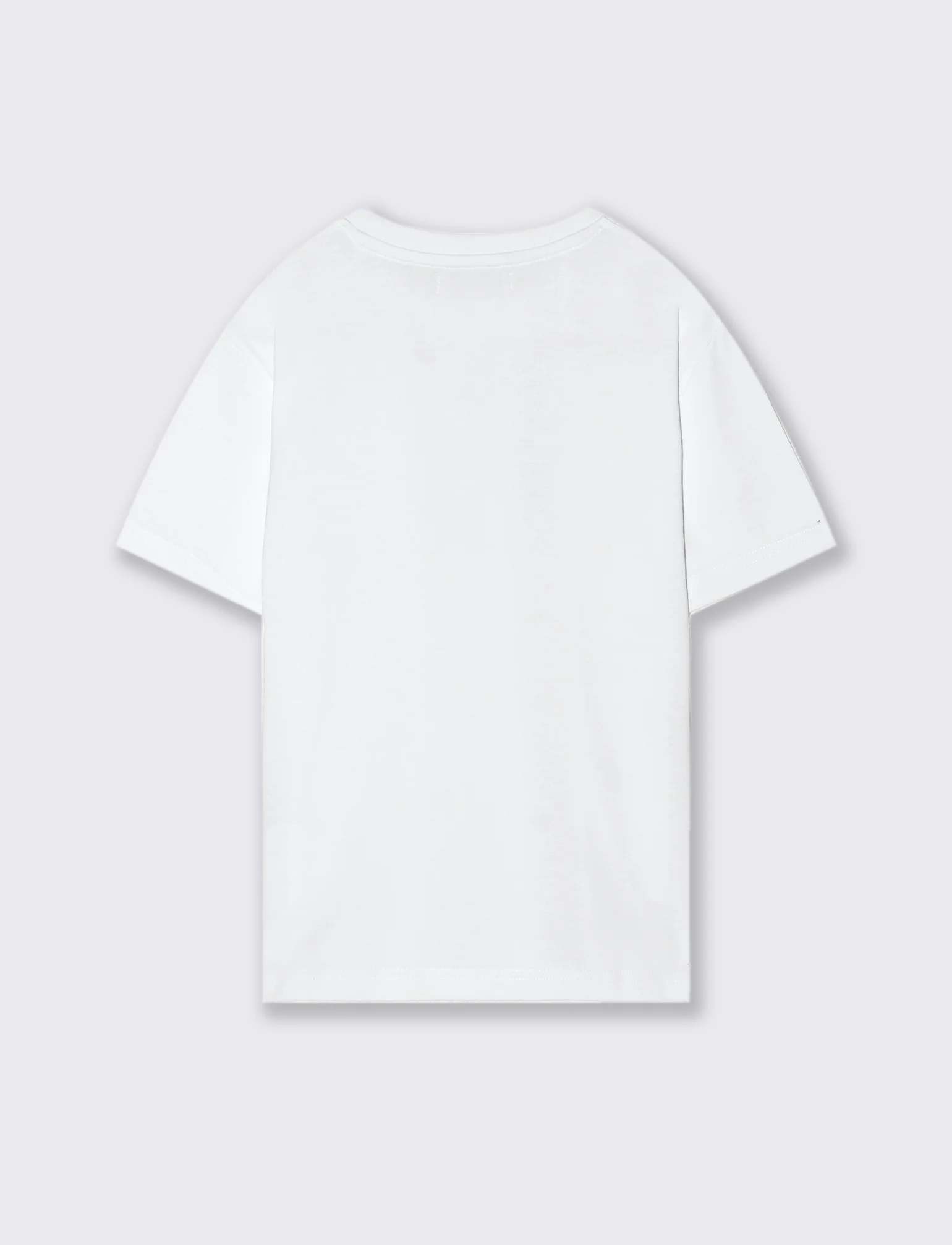 T-SHIRT GIROCOLLO CON TASCHINO - Bianco - Image 3