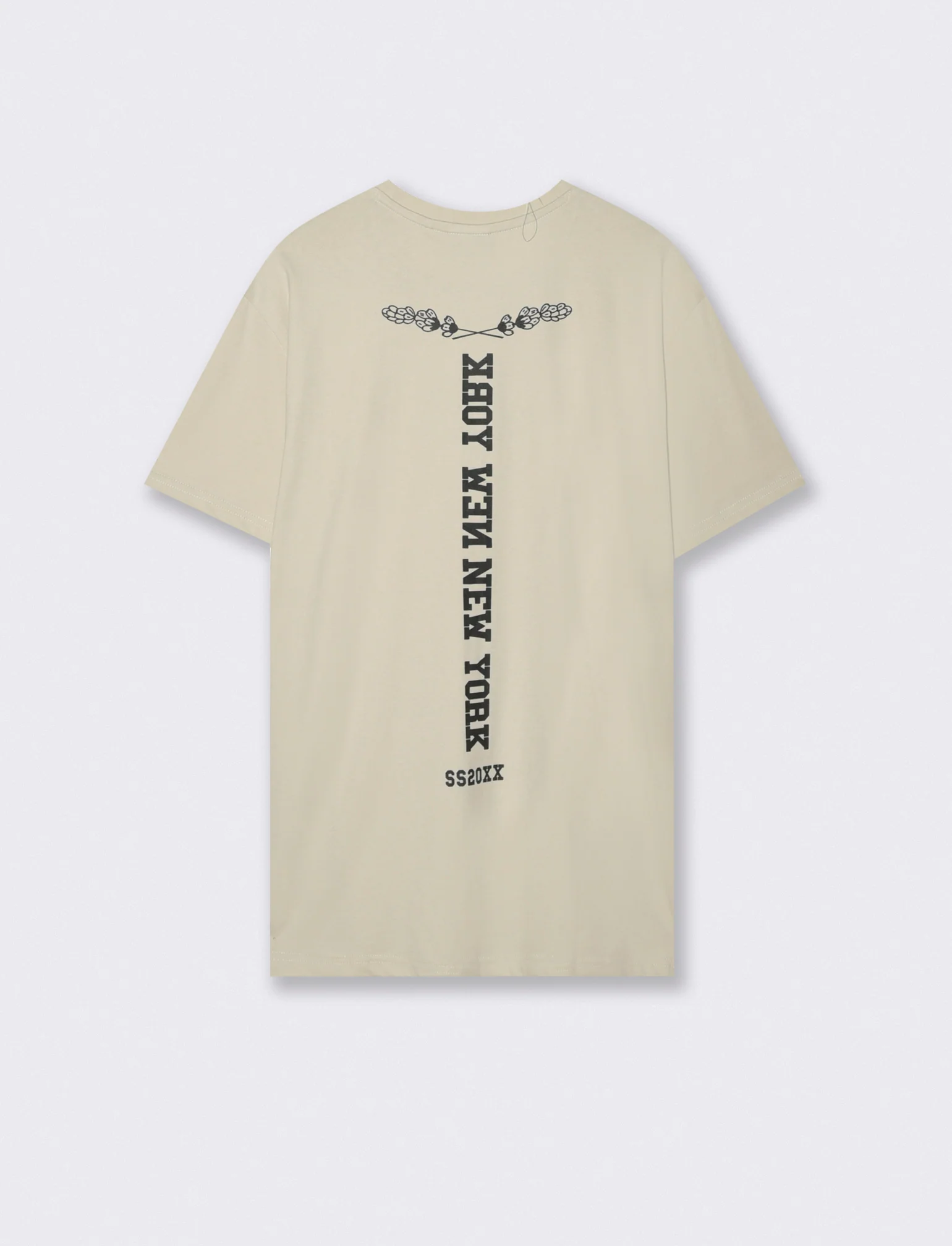 T-shirt girocollo cotone con stampe - Grigio ghiaccio - Image 2