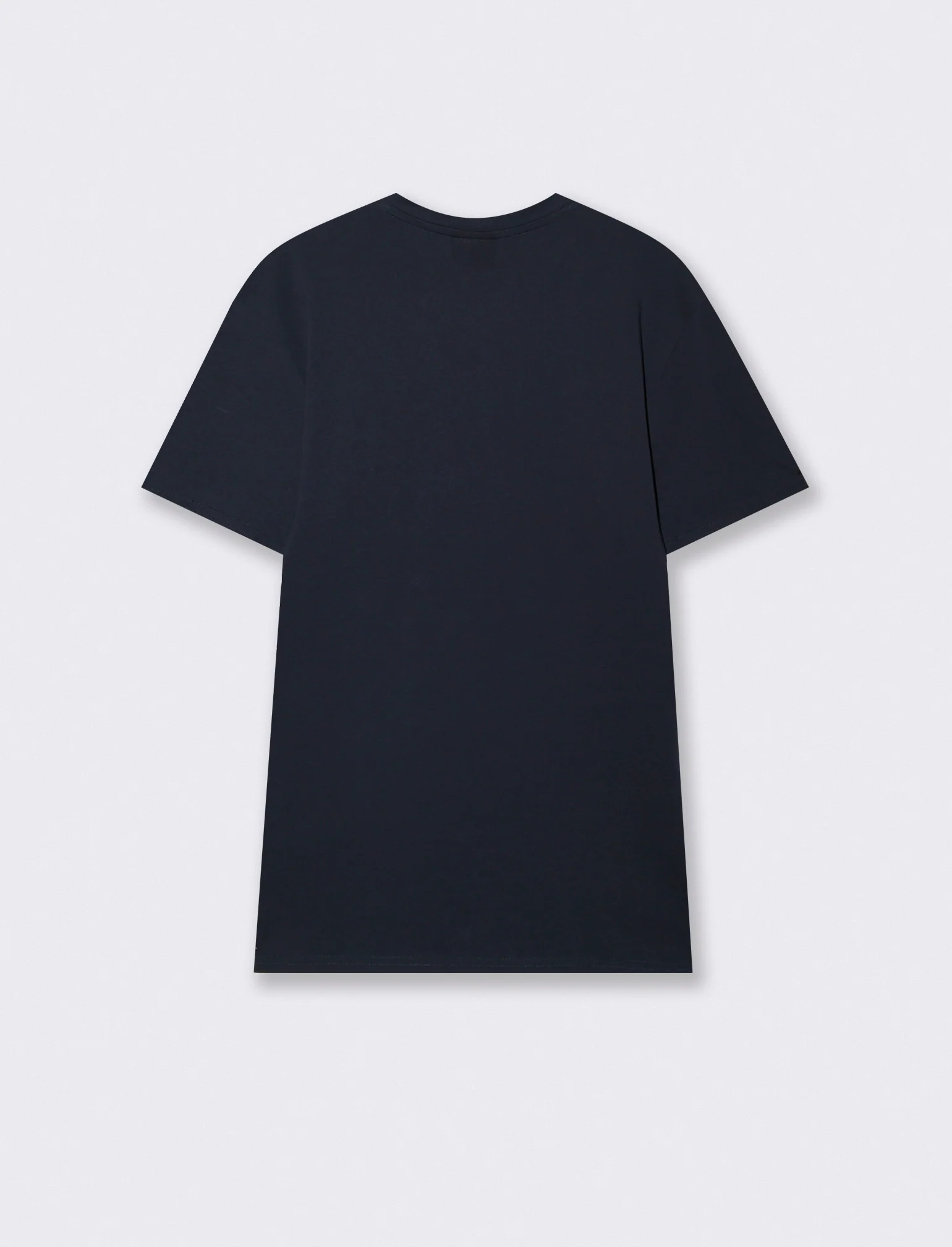 T-shirt girocollo cotone premium maniche corte - Blu - Image 2