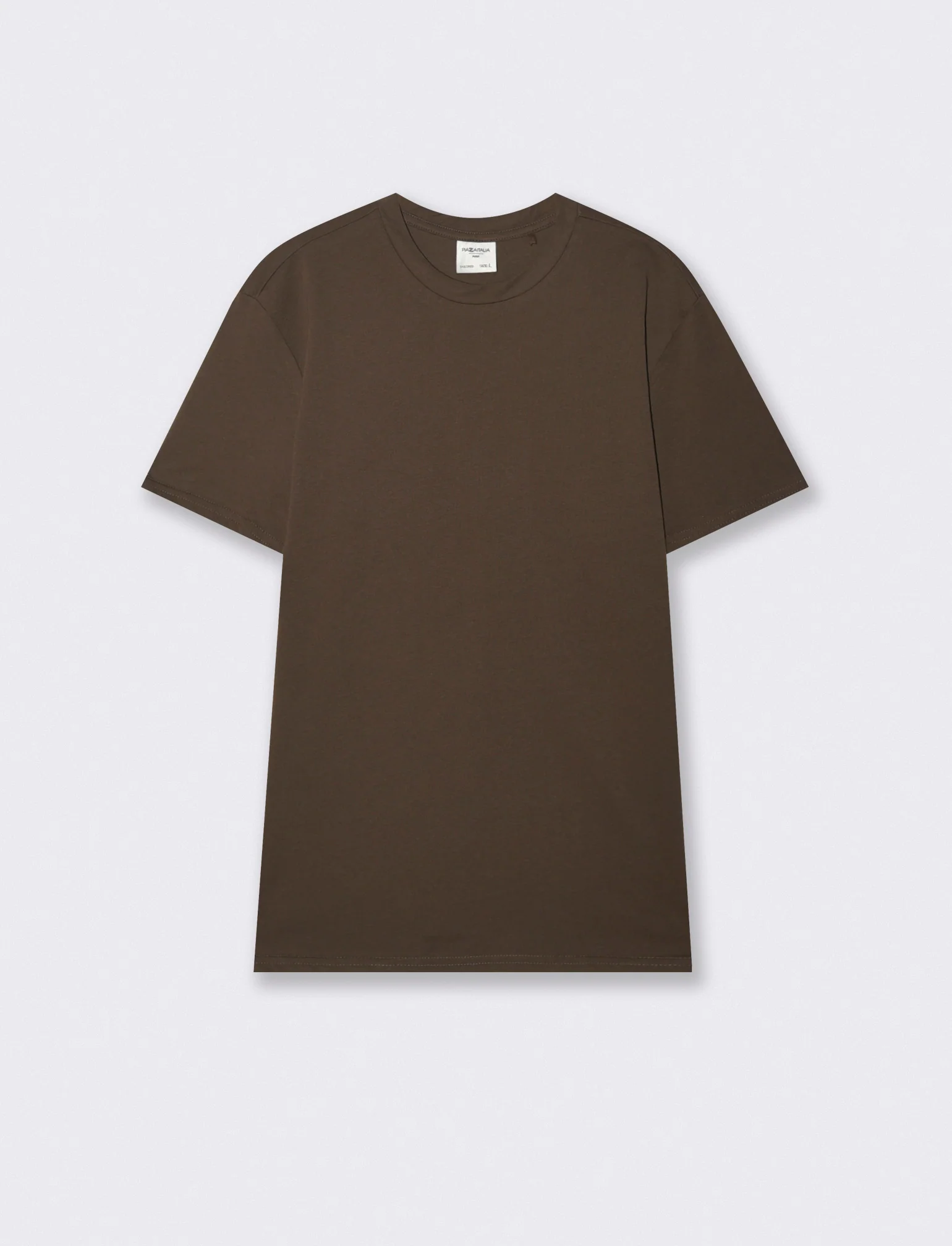 T-shirt girocollo cotone premium maniche corte - Moro