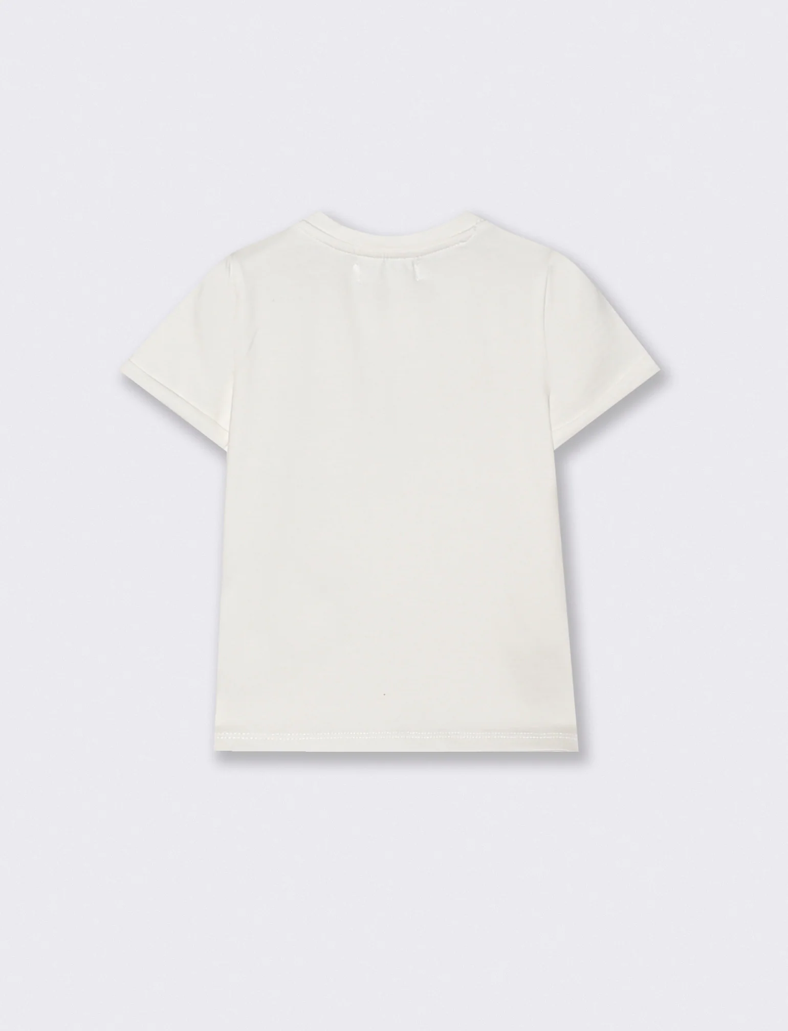 T shirt girocollo effetto degradè con ricamo - Bianco - Image 2