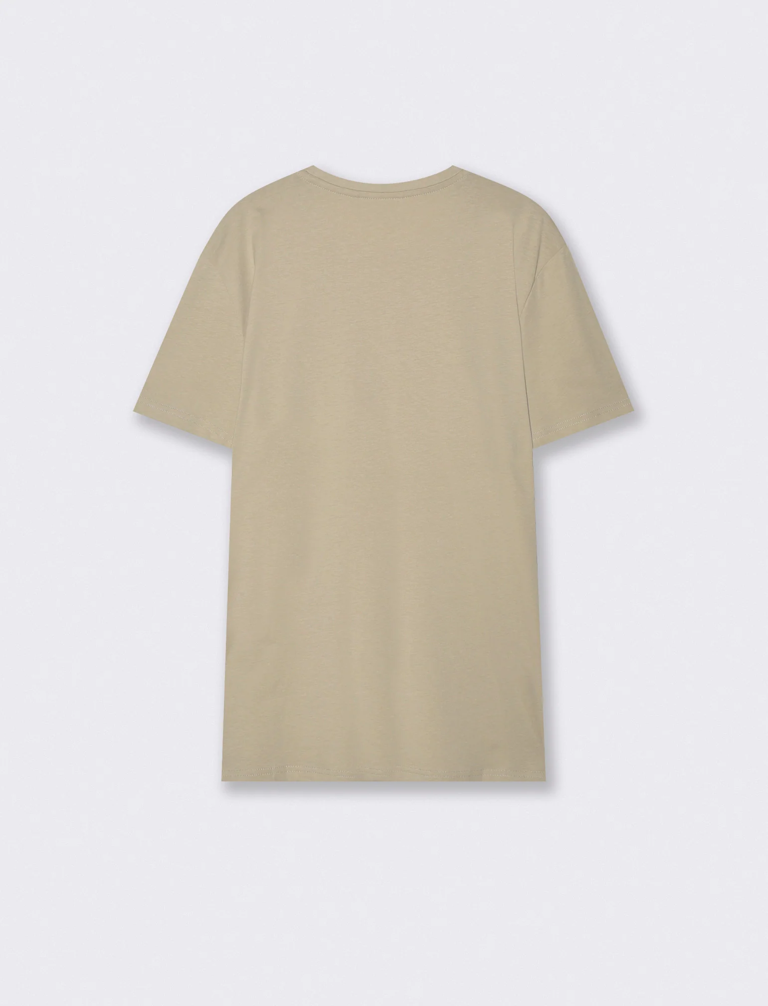 T-shirt girocollo effetto mosaico ricamato - Grigio stone - Image 4