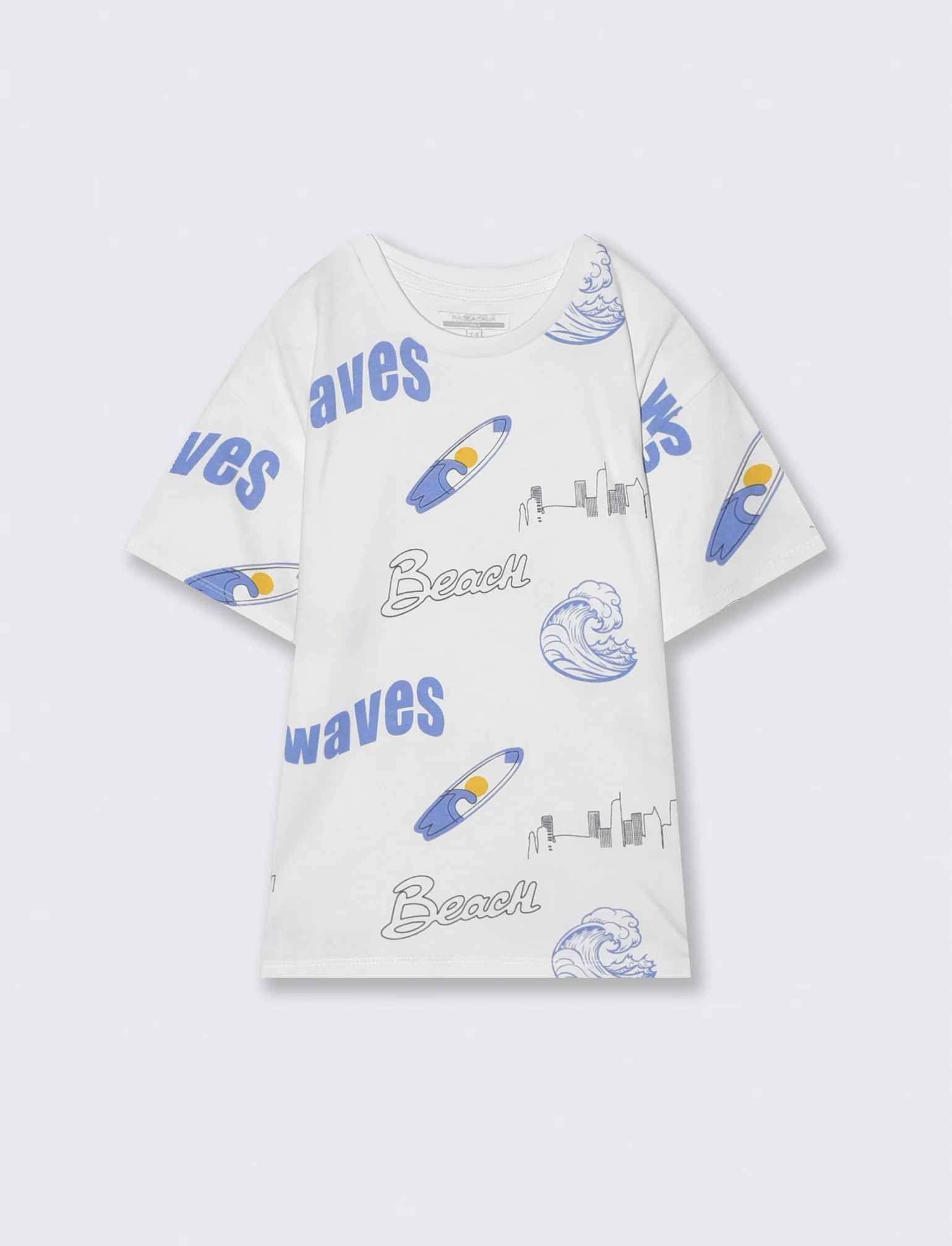 T-shirt girocollo estiva e energica - Bianco - Image 3