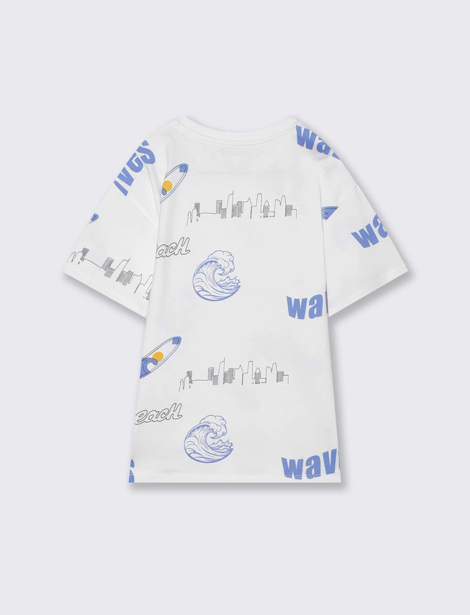 T-shirt girocollo estiva e energica - Bianco - Image 4