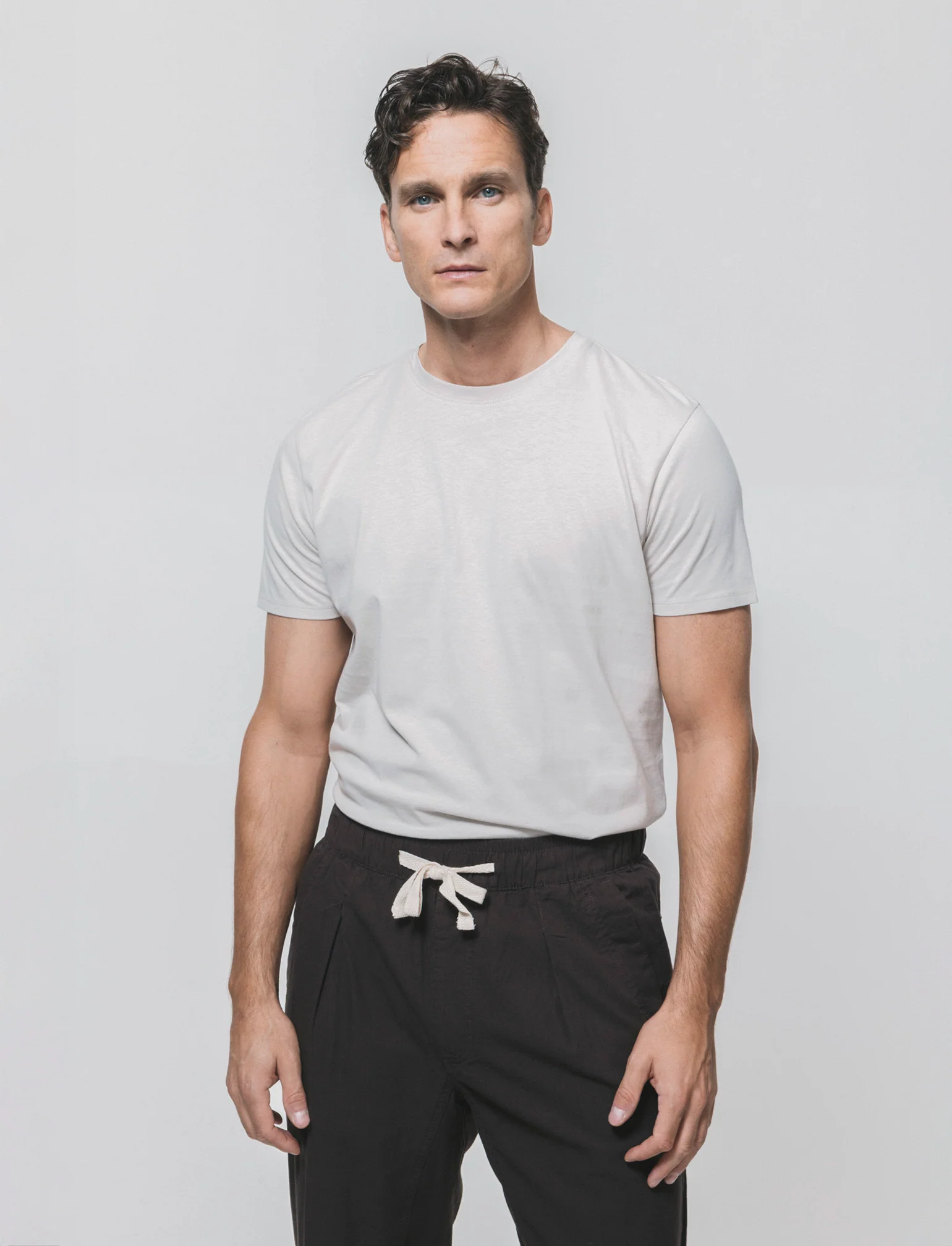 T-shirt girocollo in cotone regular fit - Grigio ghiaccio - Image 4