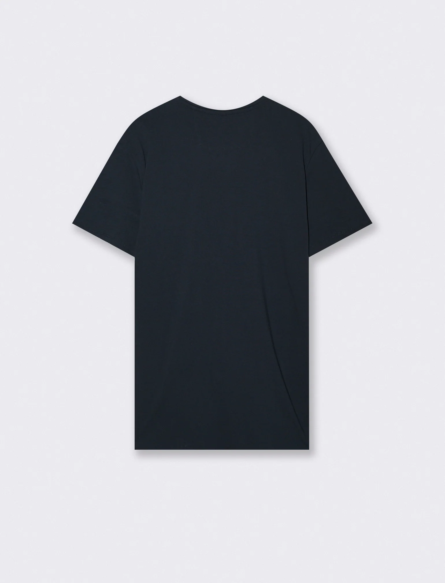 T-shirt girocollo in piquet premium - Blu - Image 2