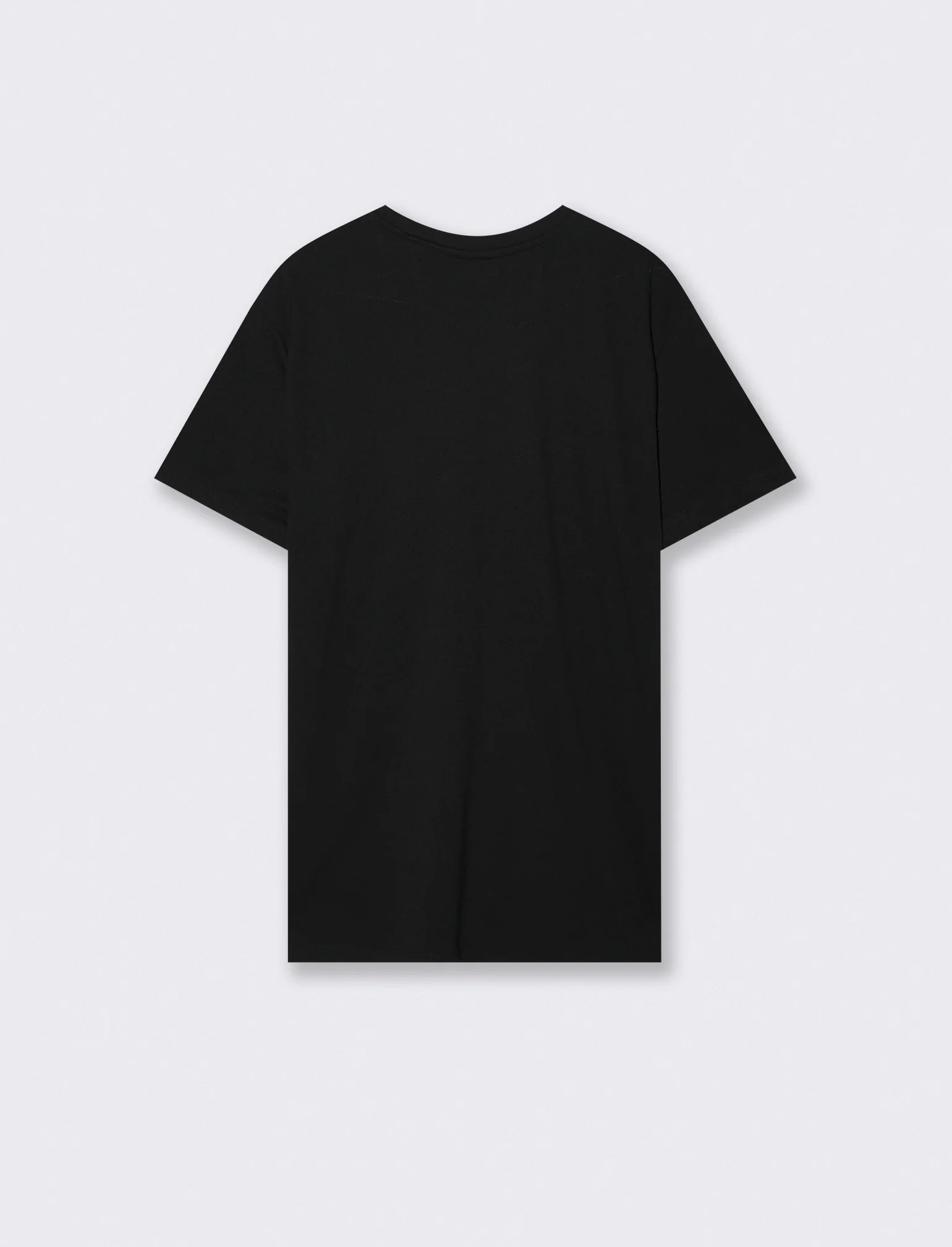 T-shirt girocollo in piquet premium - Nero - Image 2