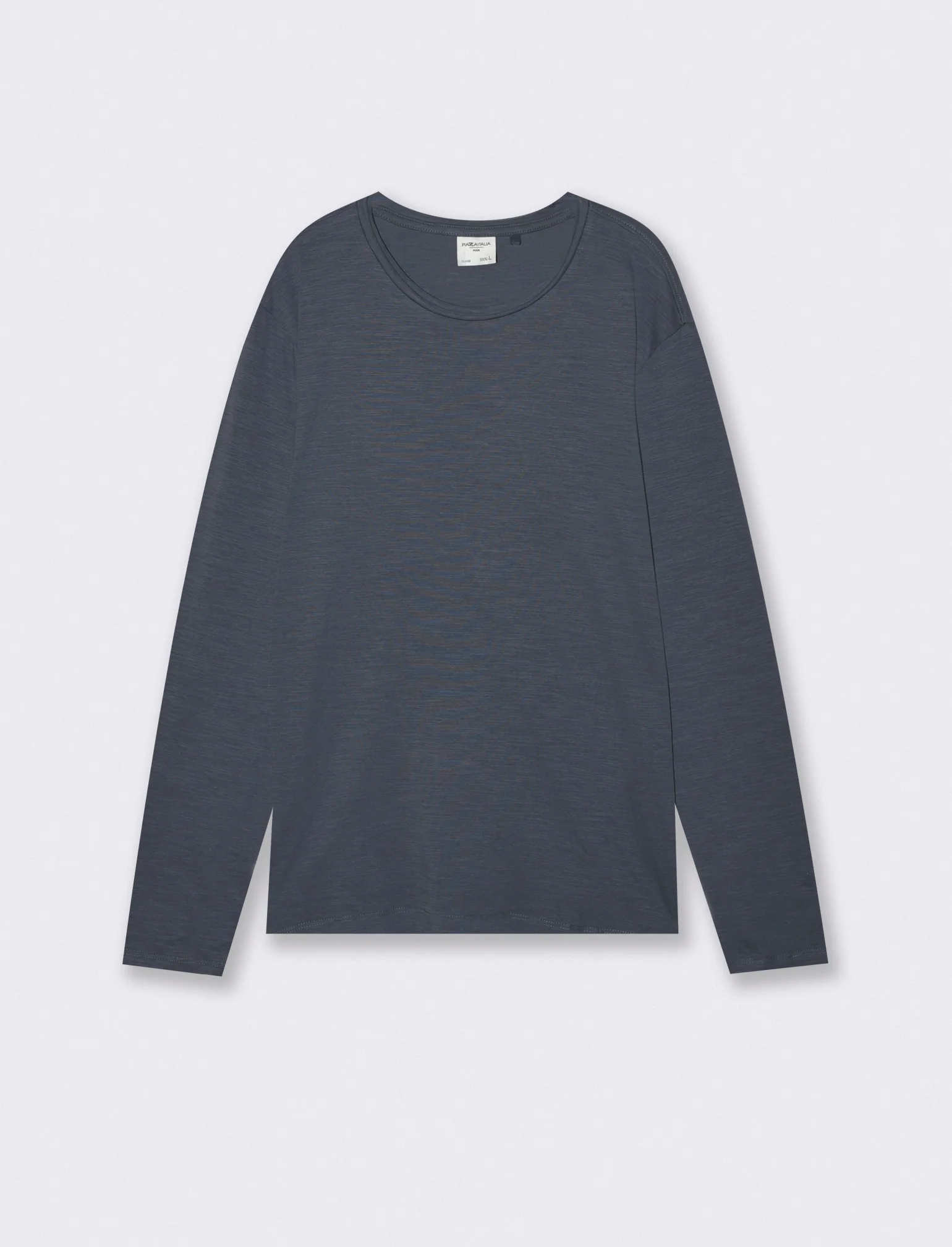 T-Shirt Girocollo Maniche Lunghe Cotone - Avion