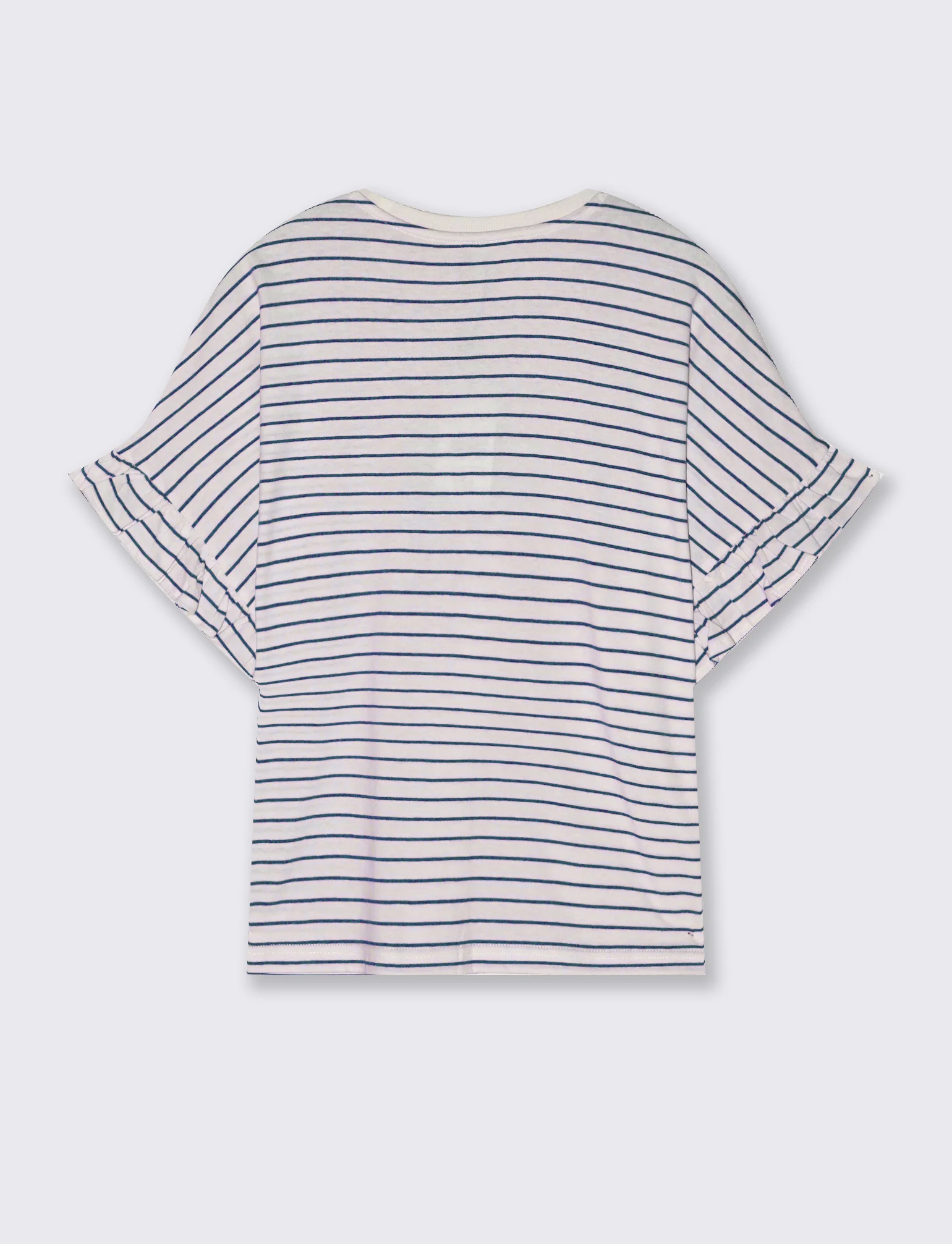 T-Shirt Girocollo Mezza Manica con Ruches - var 1 - Image 2