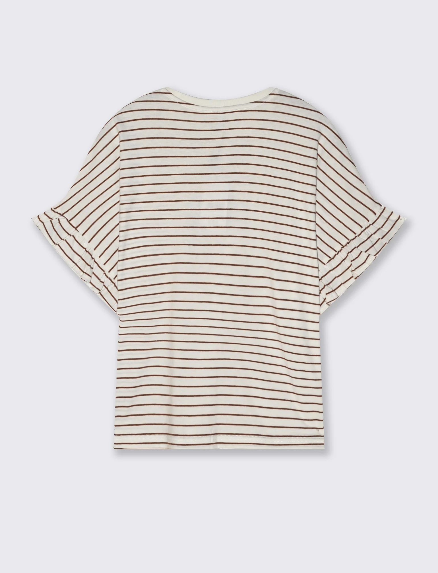 T-Shirt Girocollo Mezza Manica con Ruches - var 2 - Image 2
