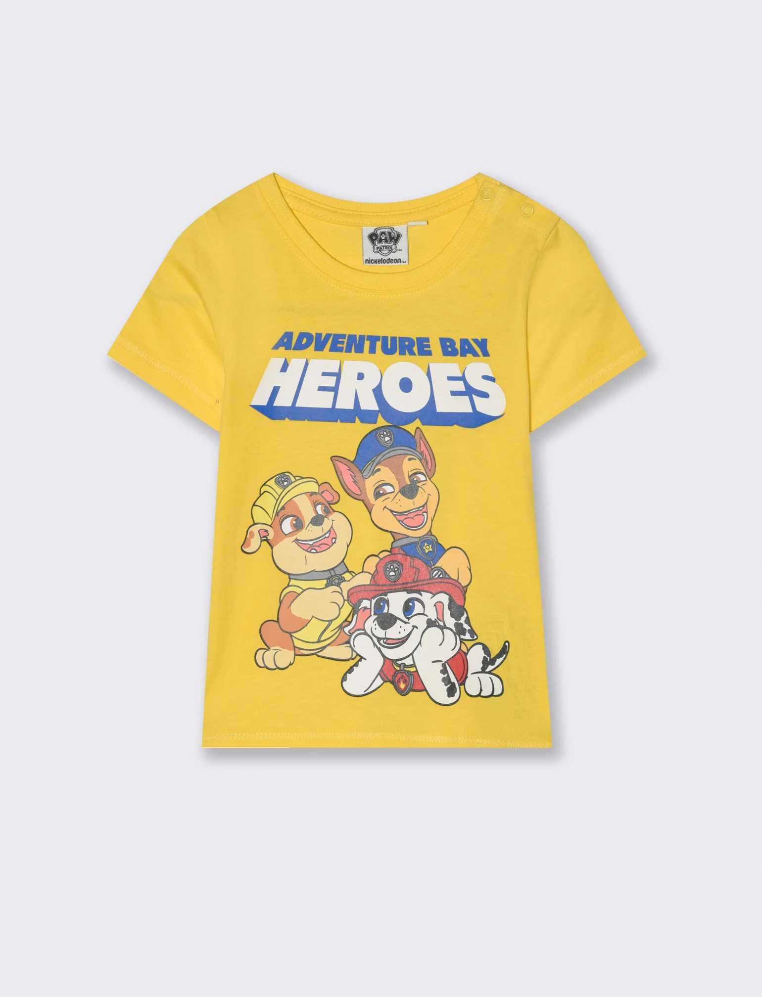 T-shirt girocollo Paw Patrol da neonato - Giallo