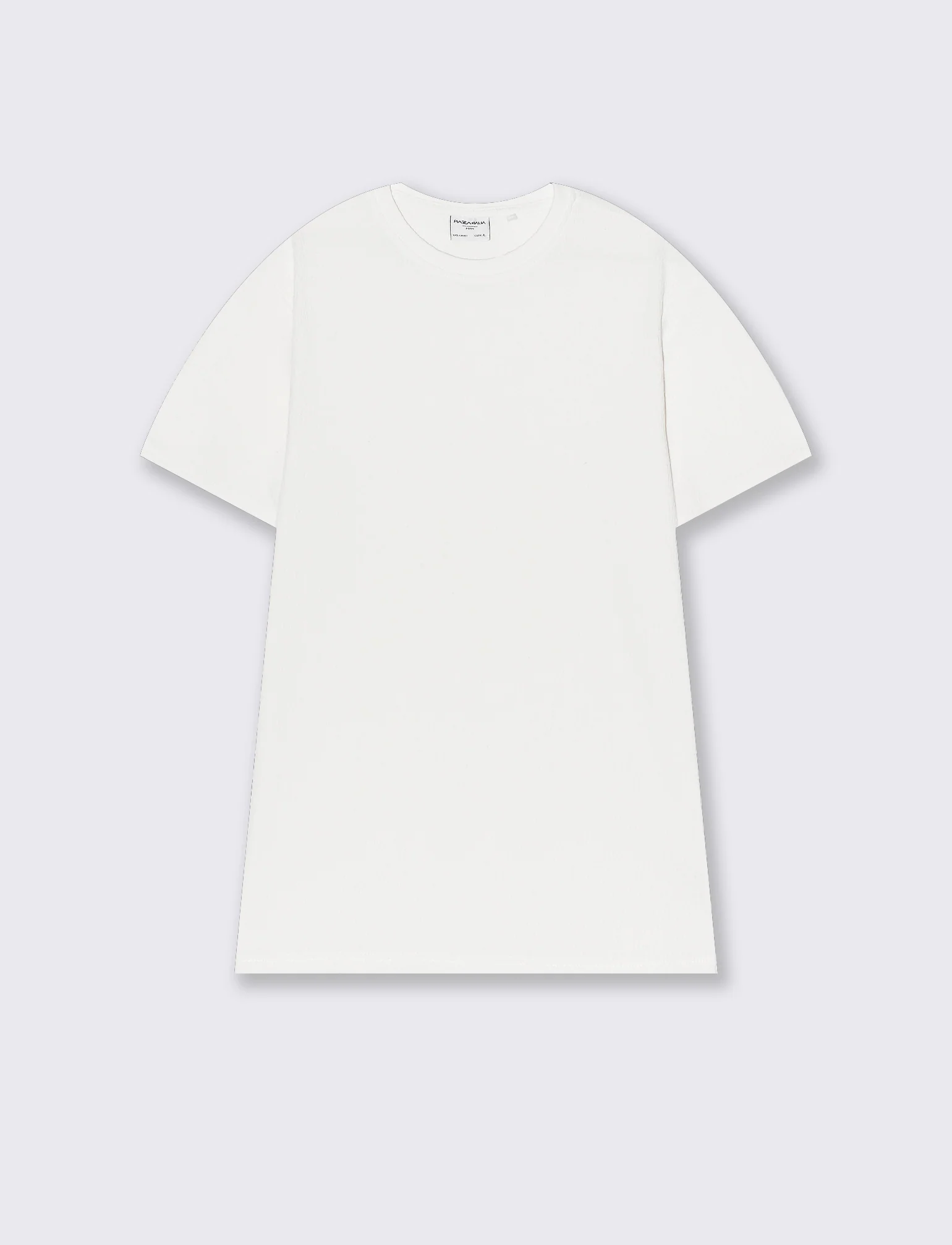 T-shirt girocollo struttura jacquard da uomo - Bianco sporco - Image 4