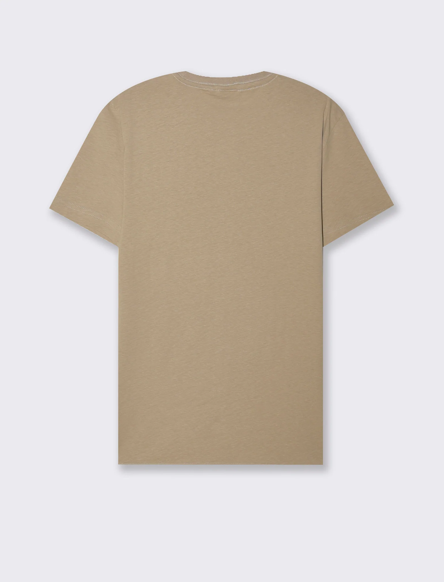 T-SHIRT IN COTONE CON STAMPA A RILIEVO - Beige - Image 2