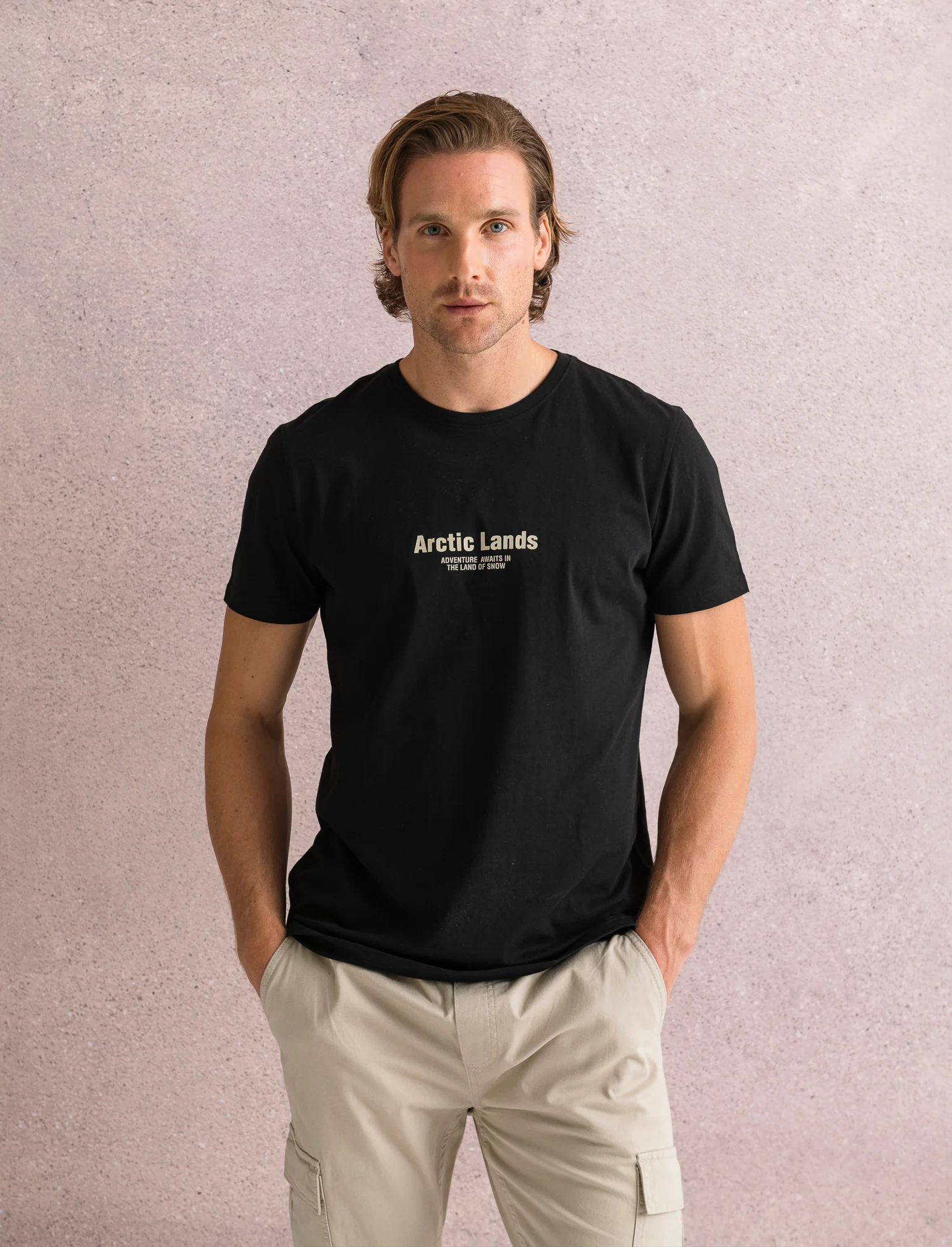T-SHIRT IN COTONE CON STAMPA A RILIEVO - Nero - Image 3