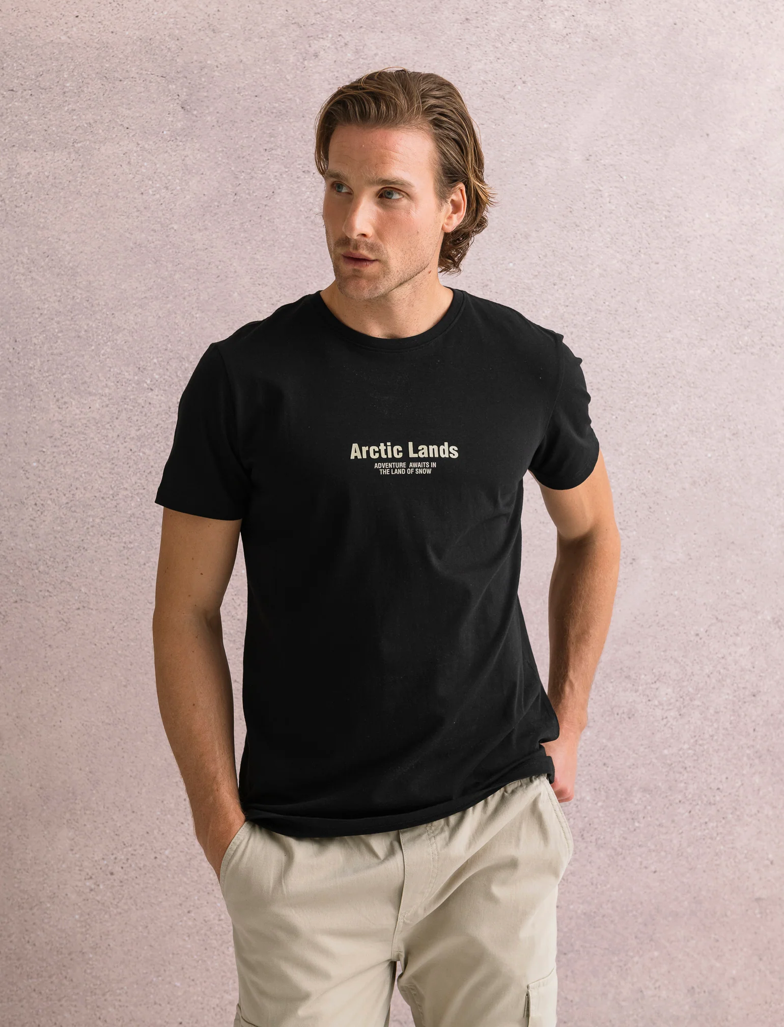 T-SHIRT IN COTONE CON STAMPA A RILIEVO - Nero - Image 4