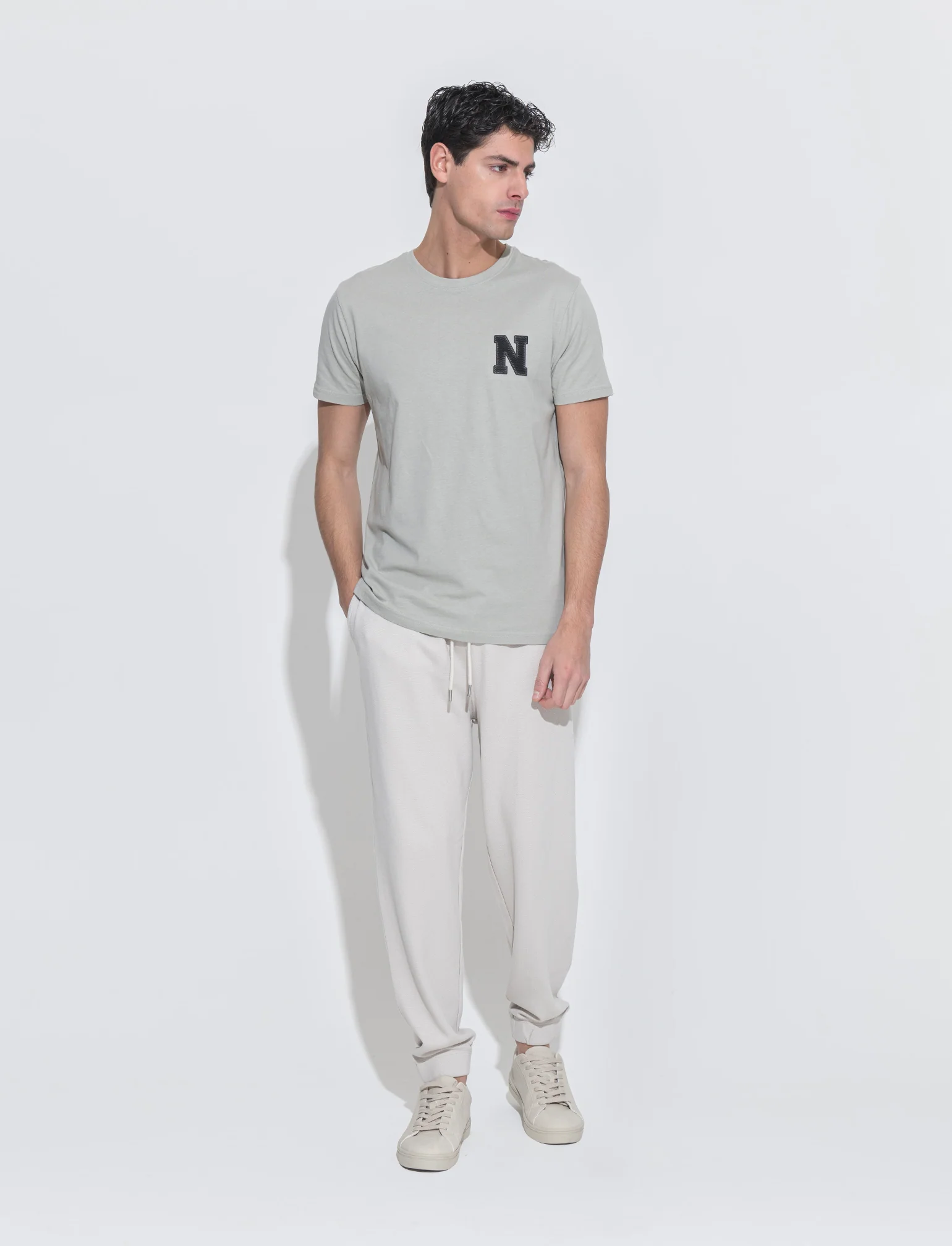 T-shirt in cotone con stampa da uomo - Verde - Image 2