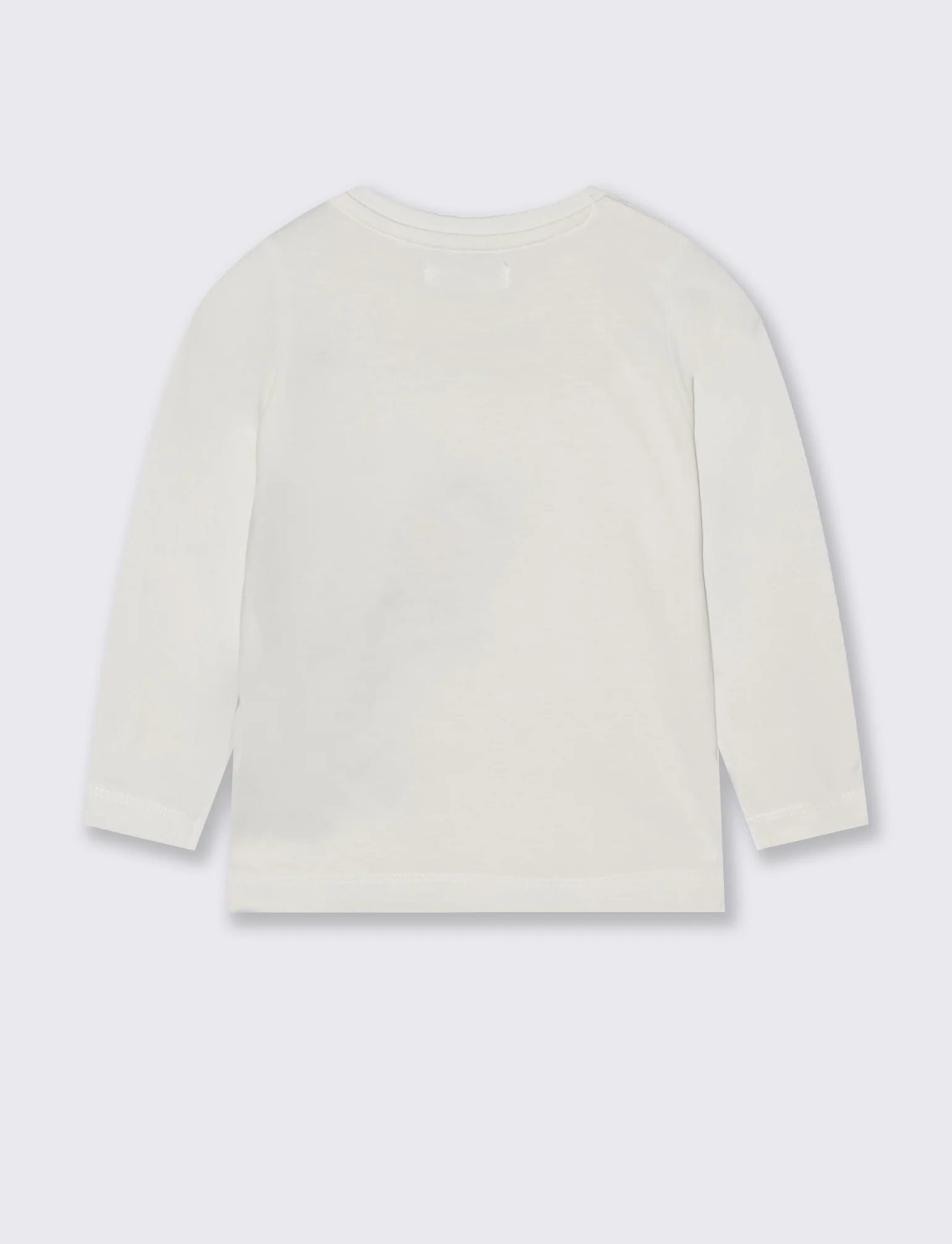 T-shirt in cotone con stampa e applicazioni - Bianco latte - Image 2