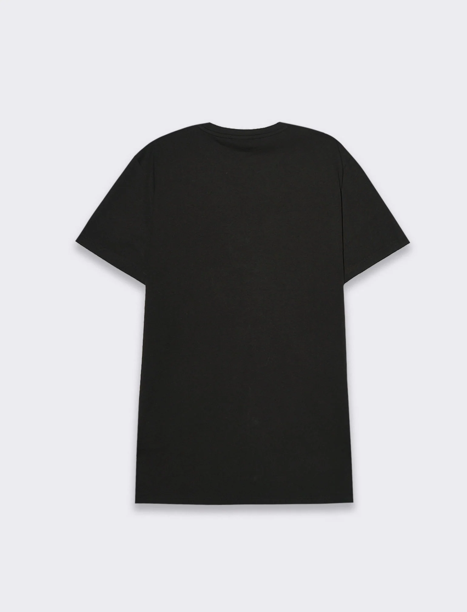 T-shirt in cotone con stampa regular fit da uomo - Nero - Image 2