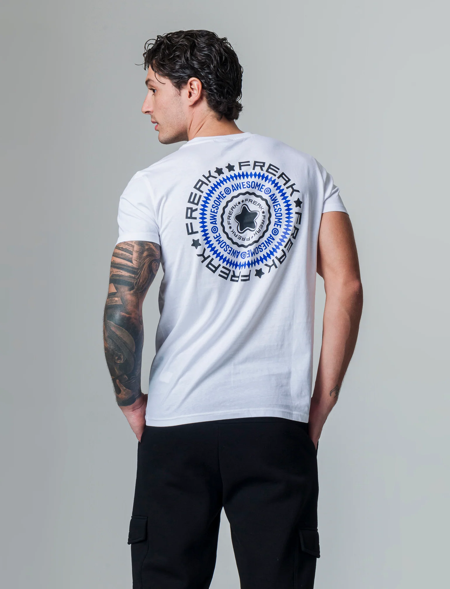 T-shirt in cotone con stampe regular fit da uomo - Bianco - Image 2