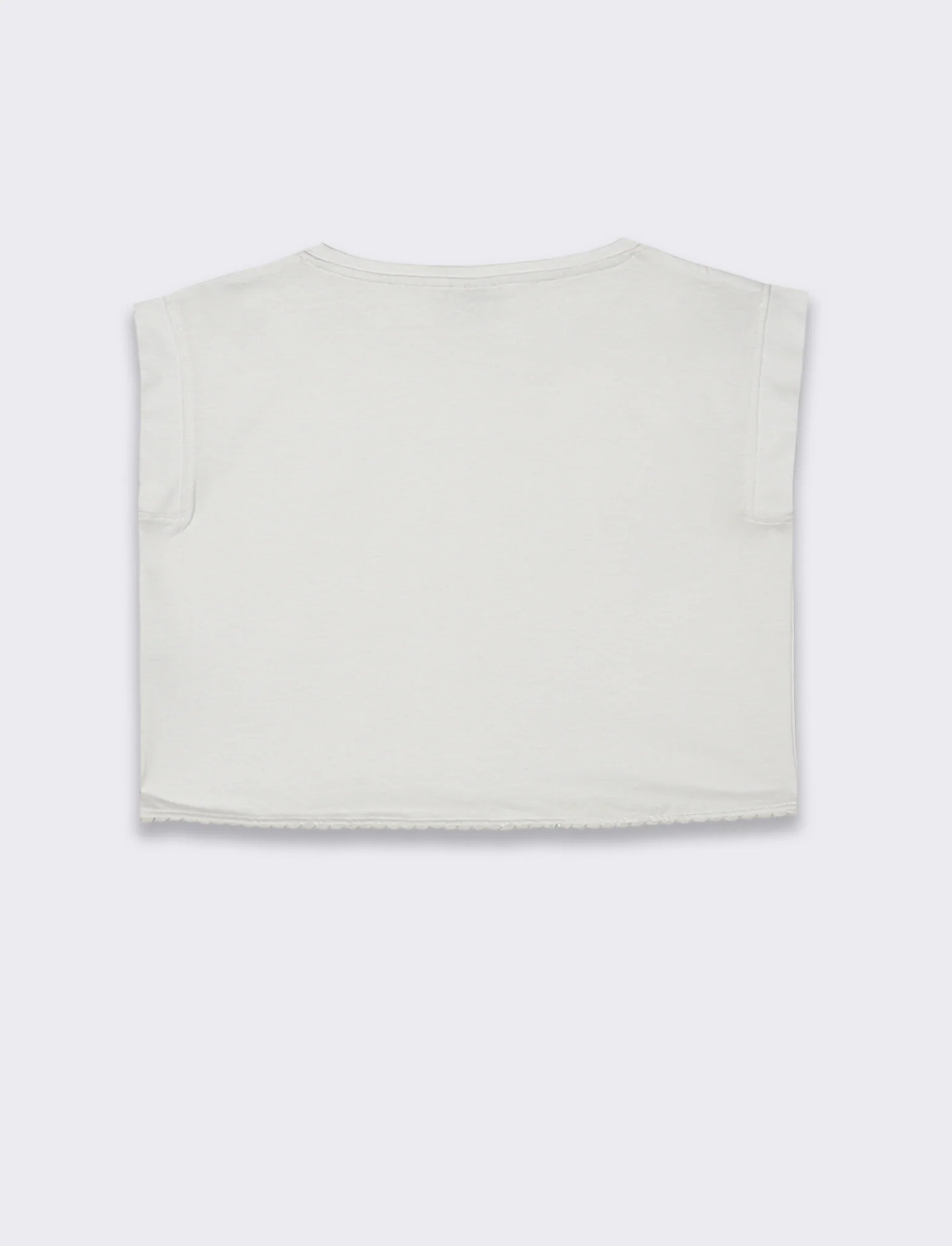 T-shirt in cotone da bambina - Bianco - Image 2