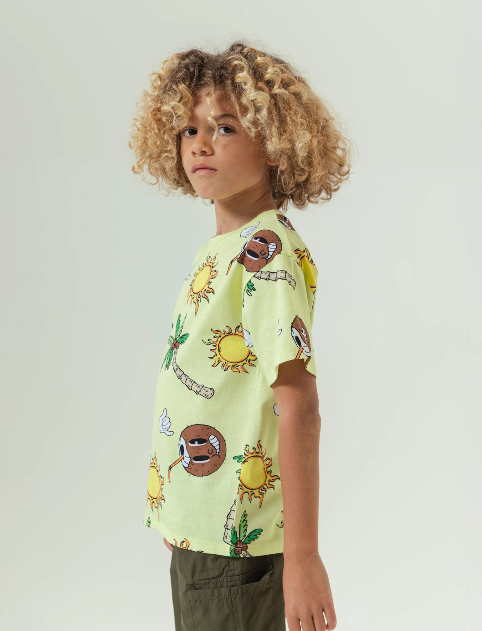 T-shirt in cotone da bambino - Verde - Image 2
