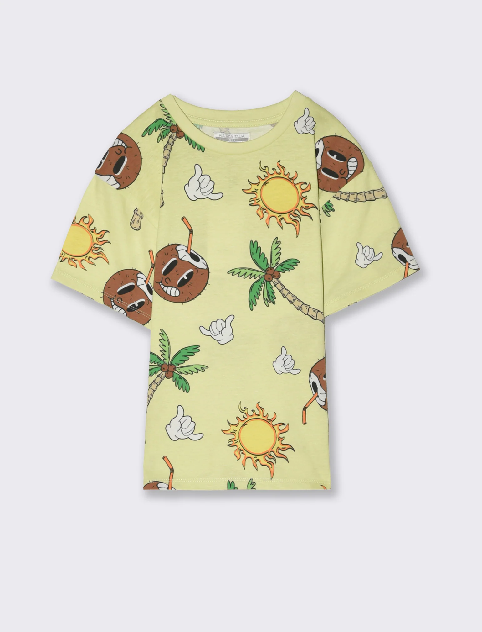 T-shirt in cotone da bambino - Verde - Image 3