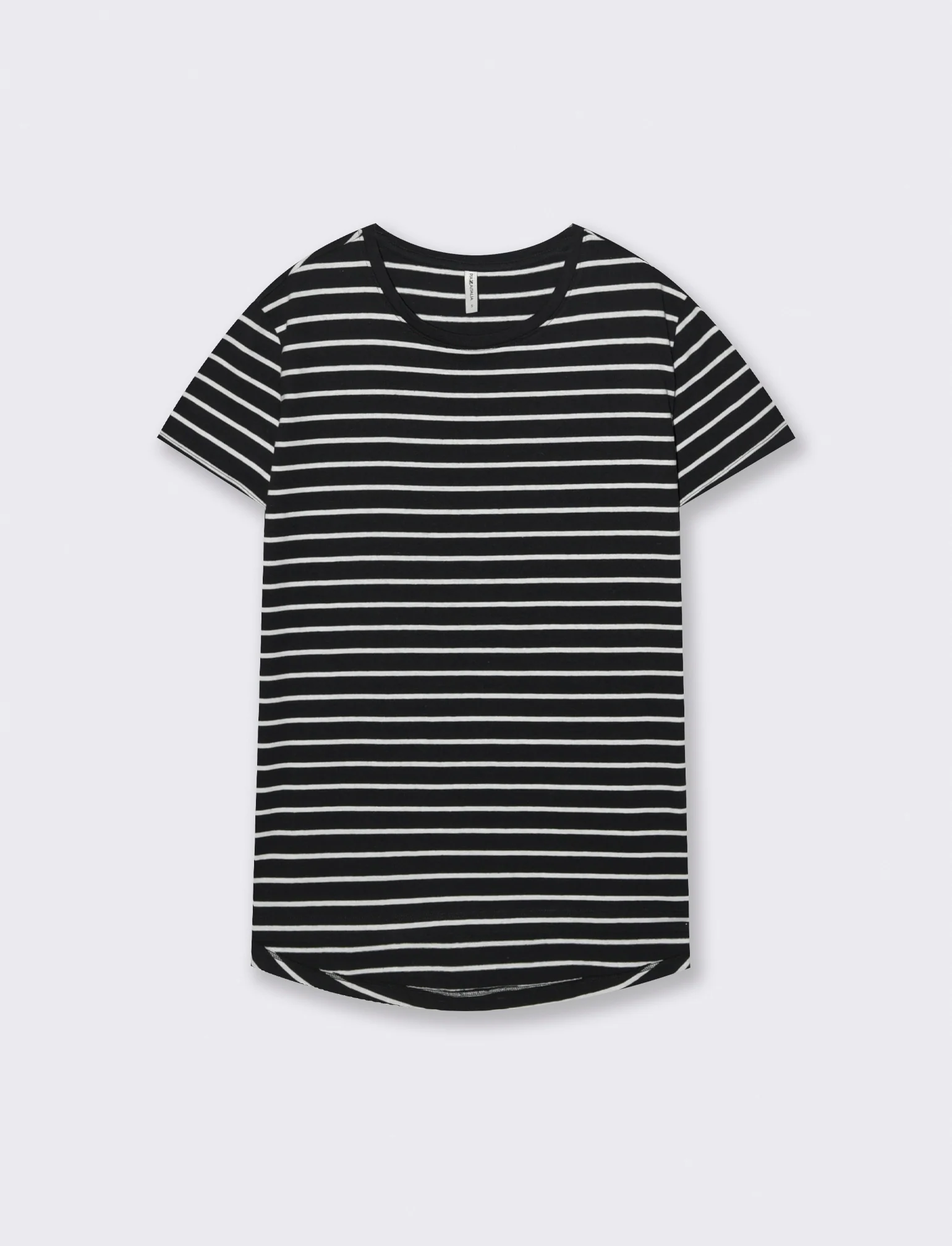 T-Shirt in Cotone Manica Corta Rigata - var 2
