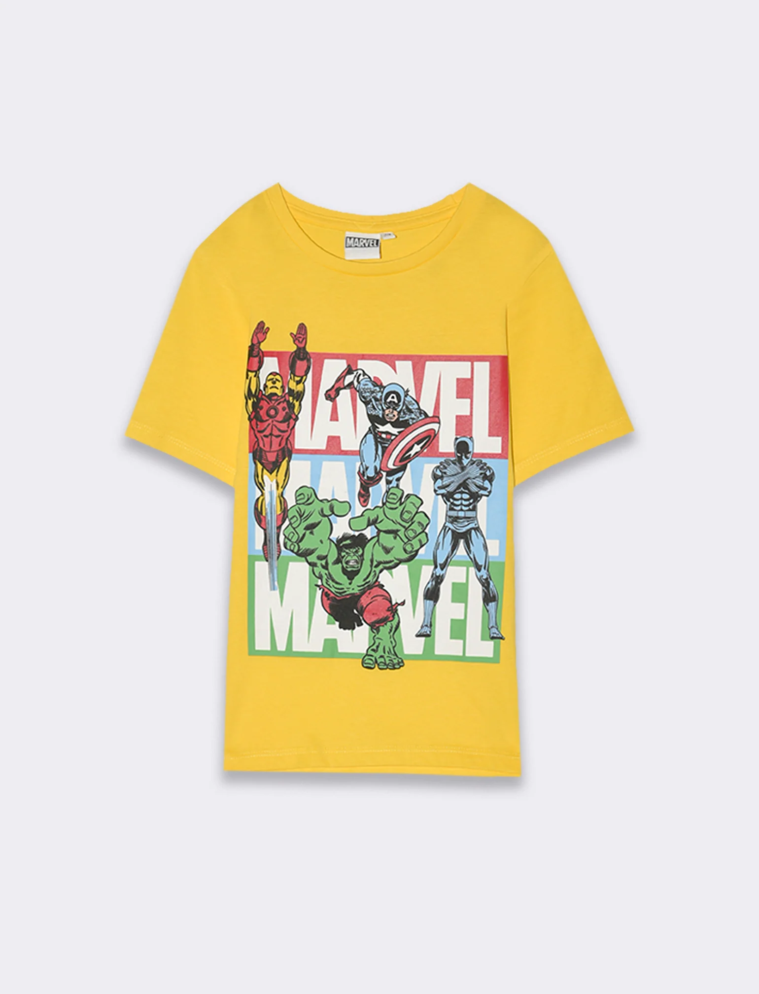 T-shirt in cotone Marvel da bambino - Giallo - Image 3