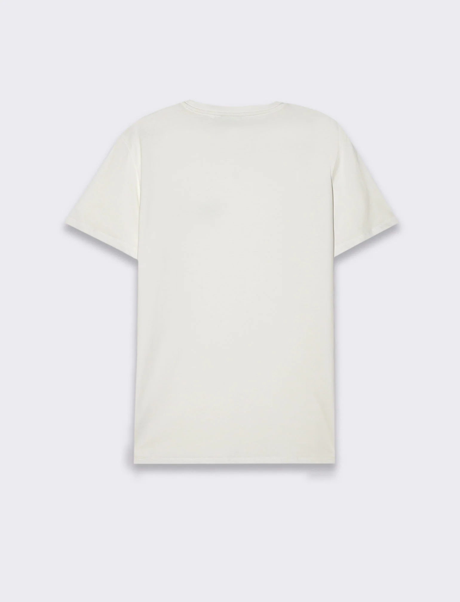 T-shirt in cotone premium con patch e stampina da uomo - Bianco - Image 3