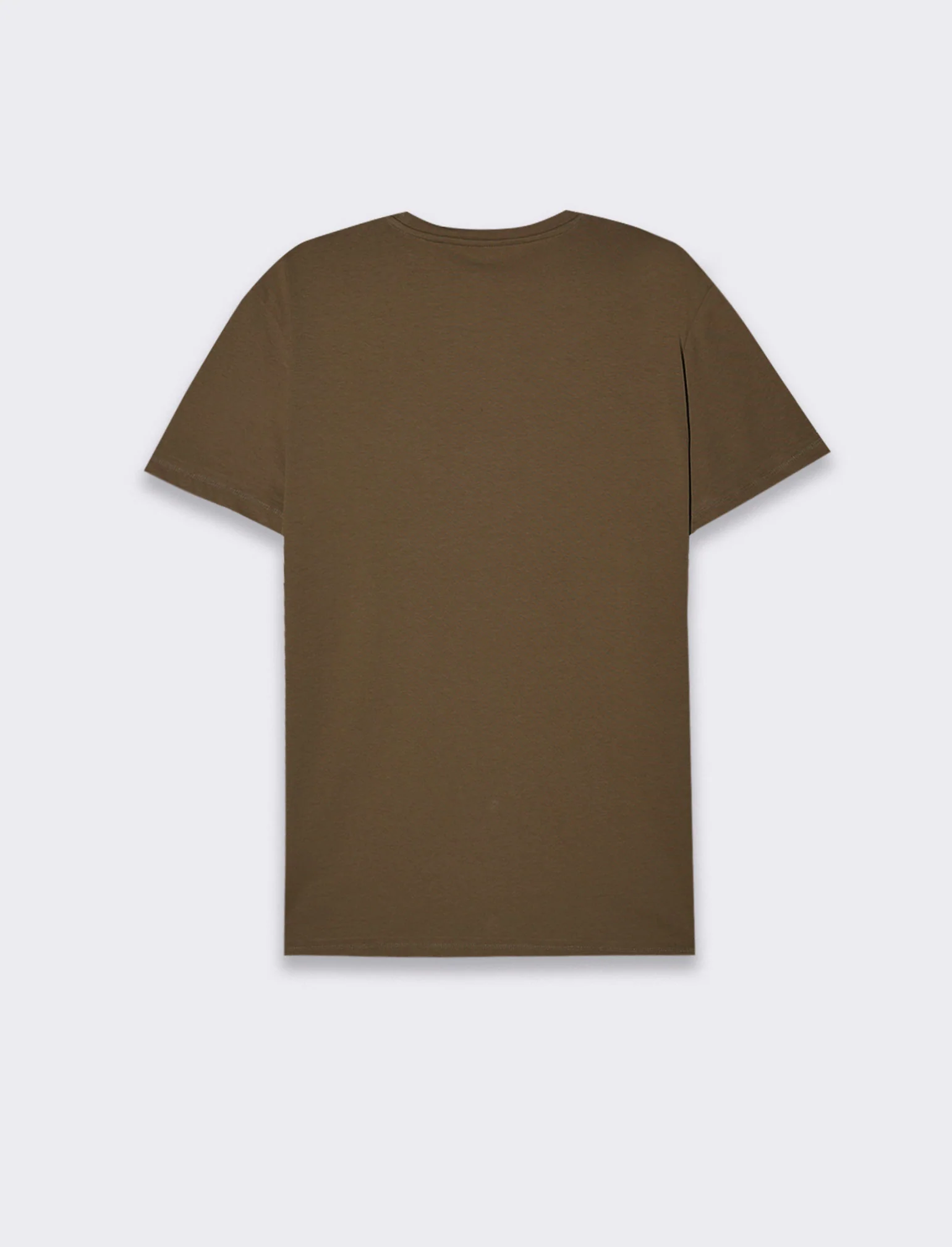 T-shirt in cotone premium con patch e stampina da uomo - Grigio fango - Image 2