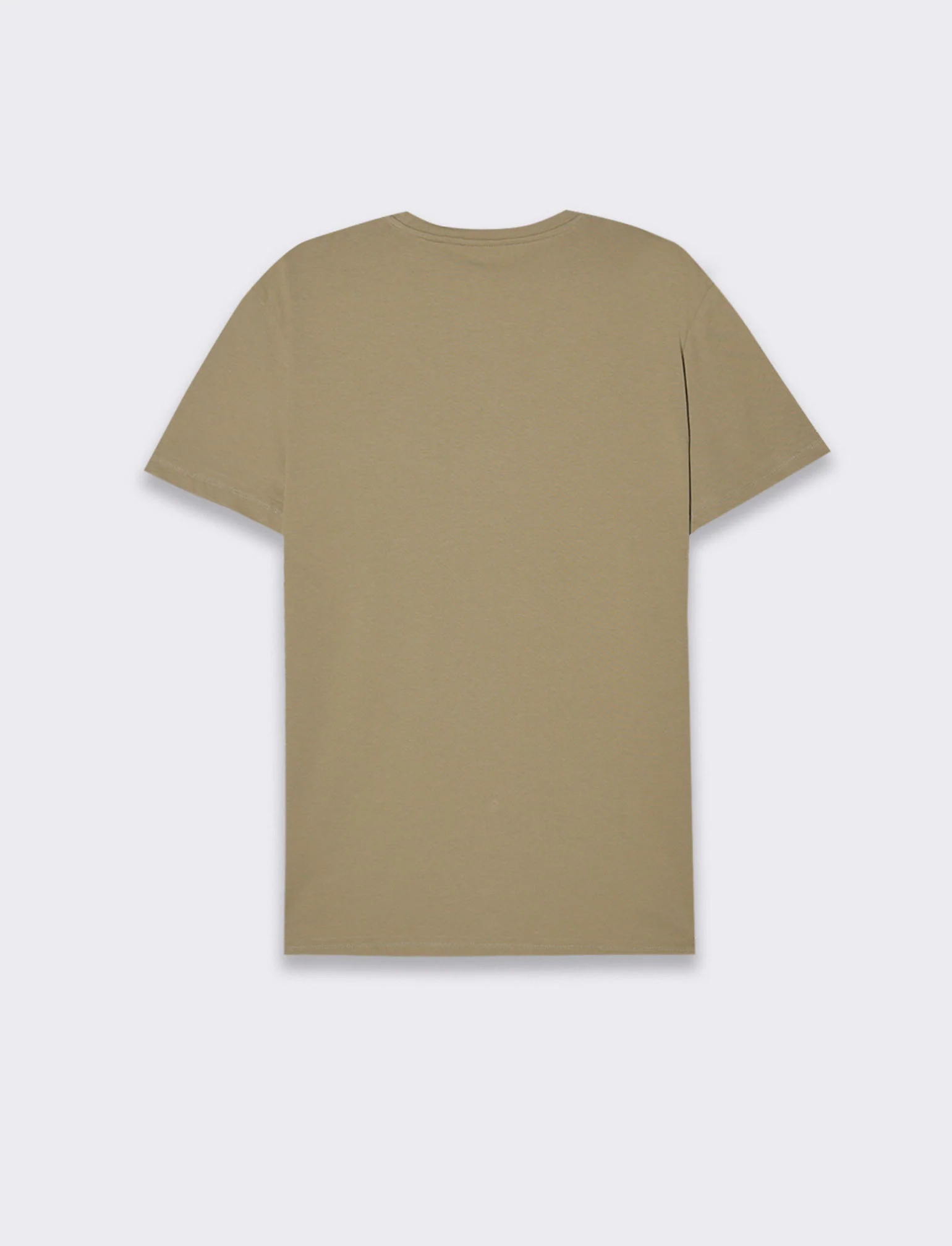 T-shirt in cotone premium con patch e stampina da uomo - Verde salvia - Image 2