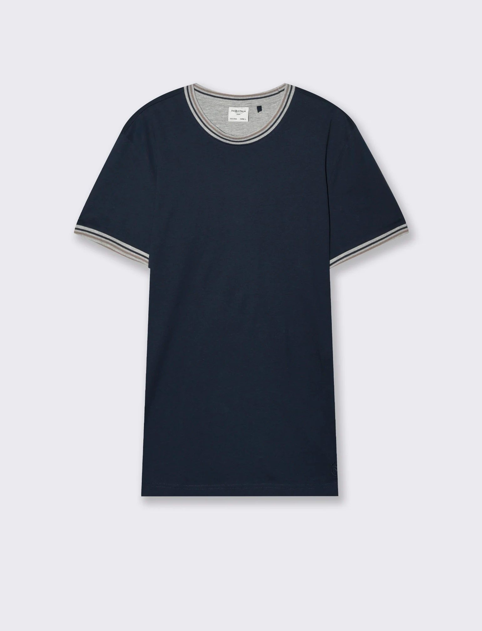 T-shirt in cotone premium da uomo - Blu - Image 4