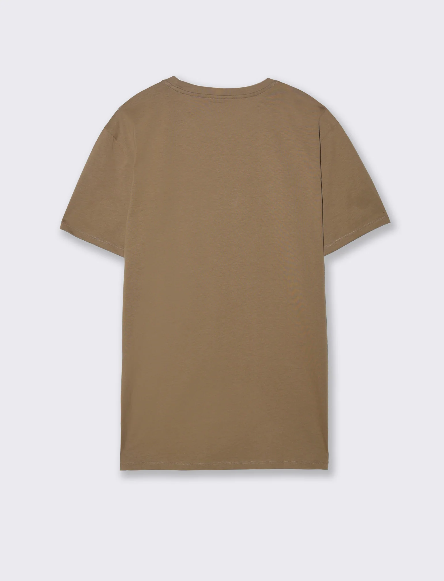 T-shirt in cotone premium mercerizzato da uomo - Grigio tortora - Image 4