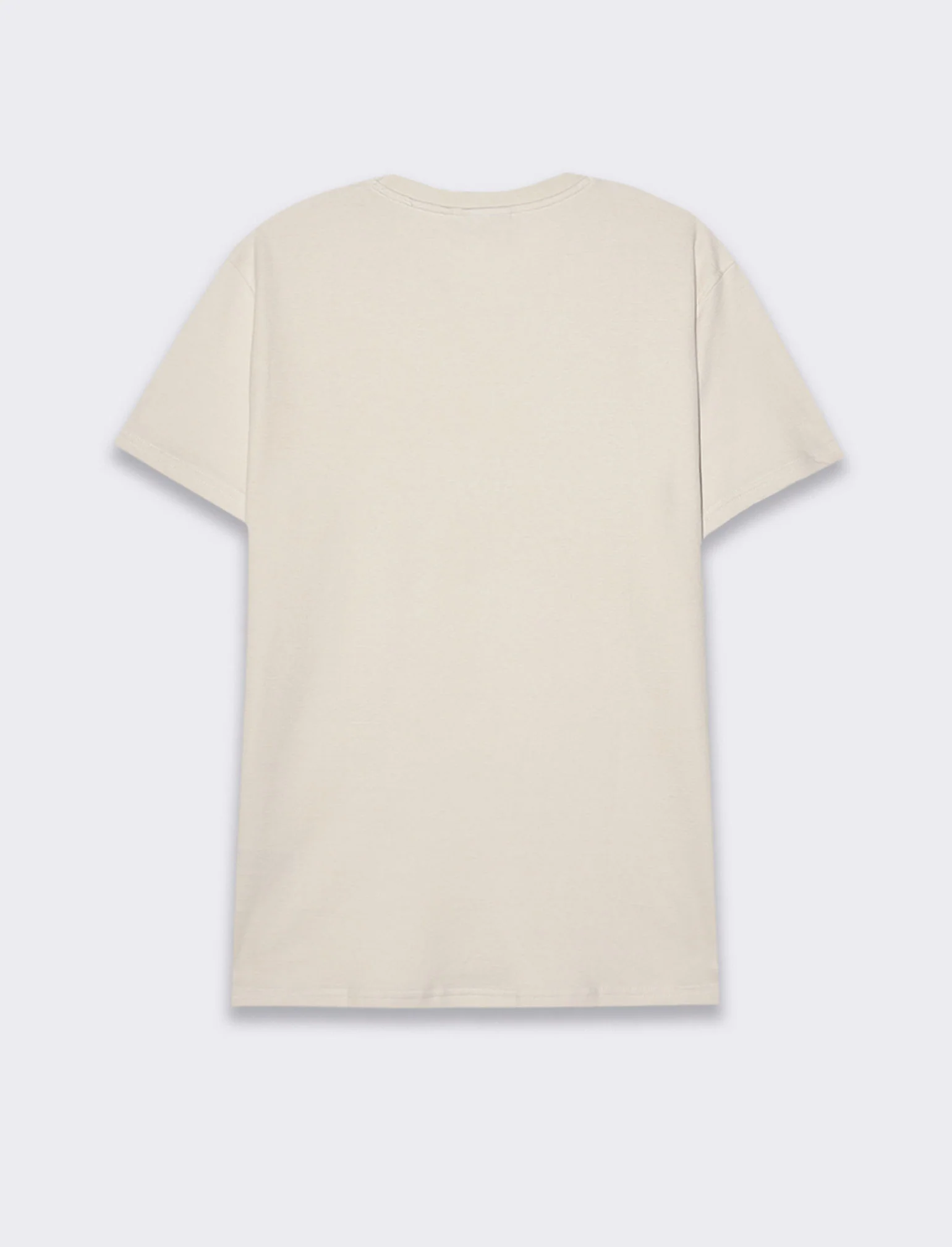 T-shirt in cotone struttura jacquard da uomo - Beige ecru - Image 5
