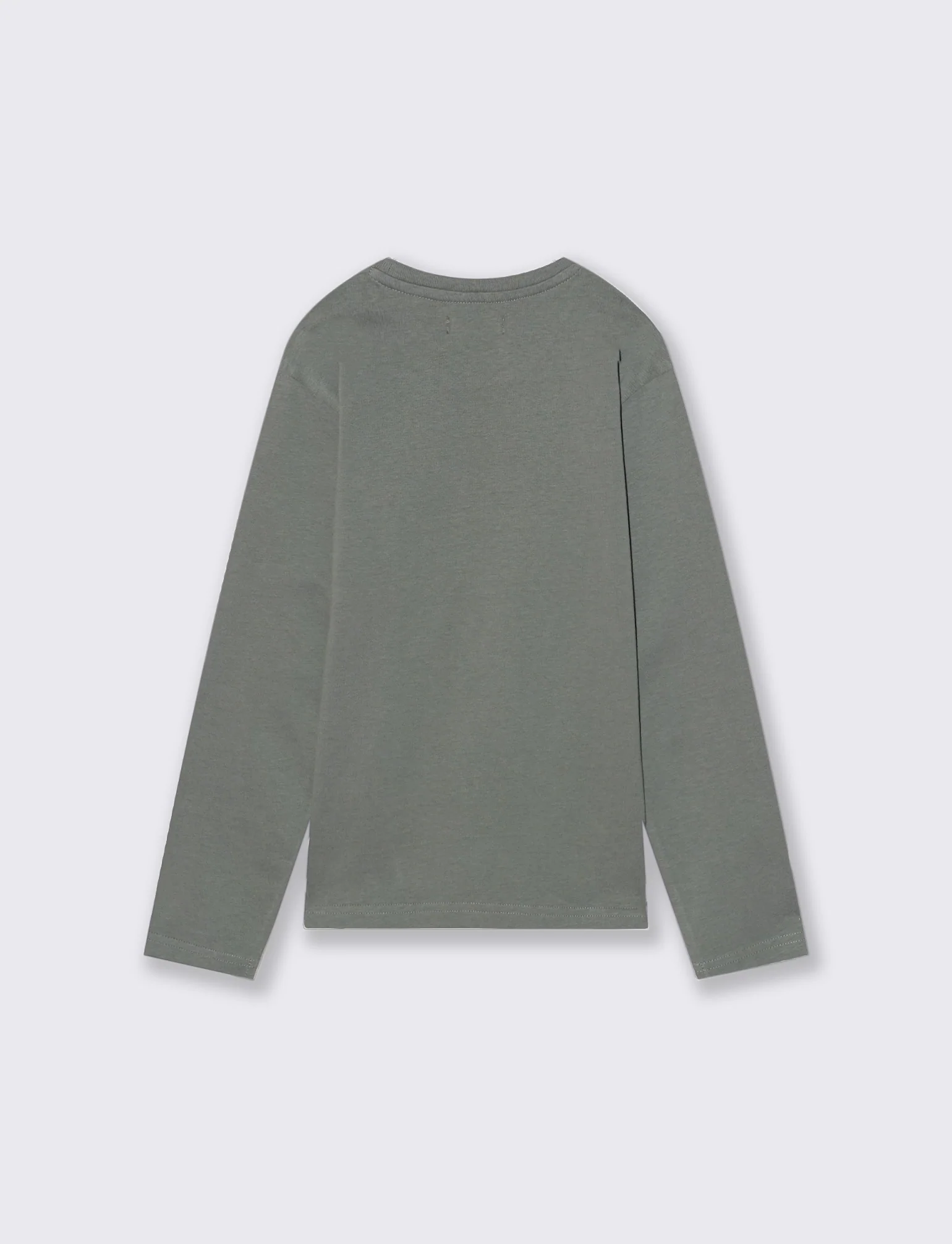 T-SHIRT IN JERSEY CON STAMPA - Verde militare - Image 2