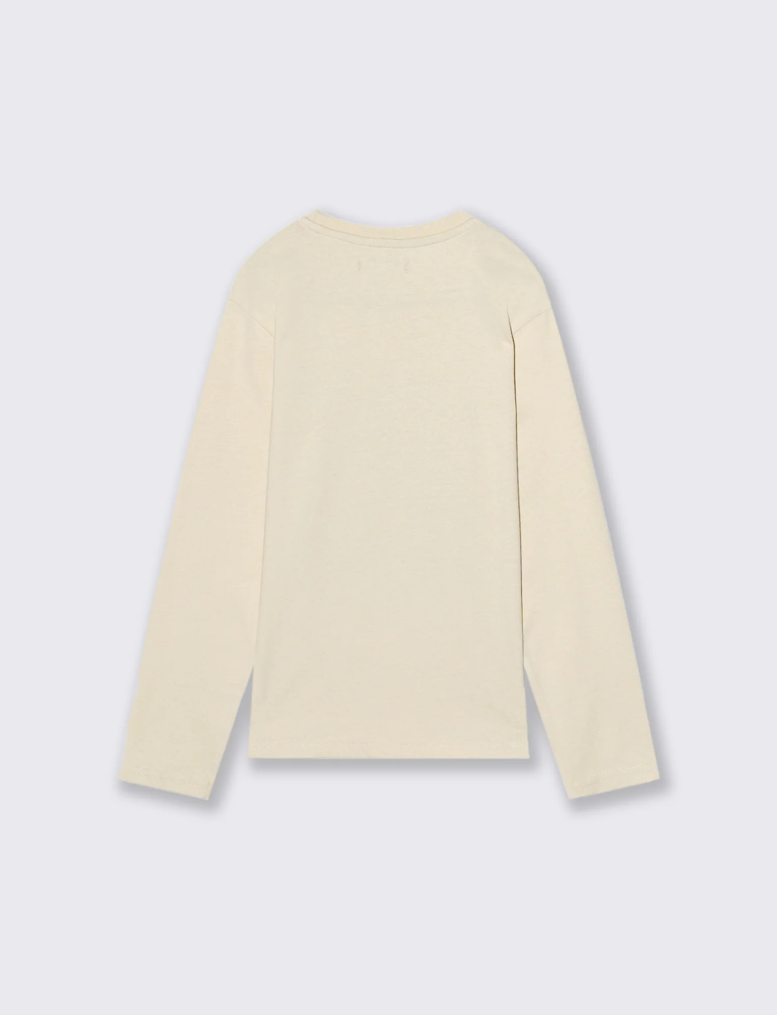 T-SHIRT IN JERSEY DI COTONE - Beige - Image 2